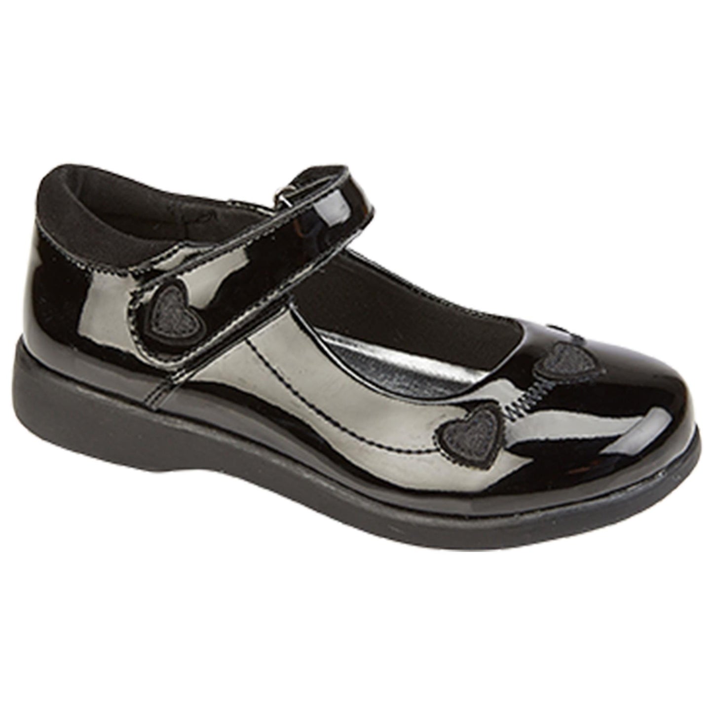 Kids Girls Mary Jane Patent School Shoes PU Leather Ballet Flat Low Heel Loafers - A2Z 4 Kids