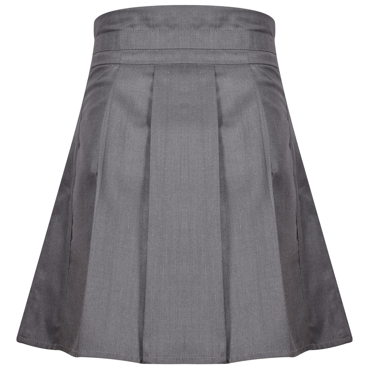 Kids Girls 2 Pack School Uniform Pleated Skirt Elasticated Summer Skater Skirts