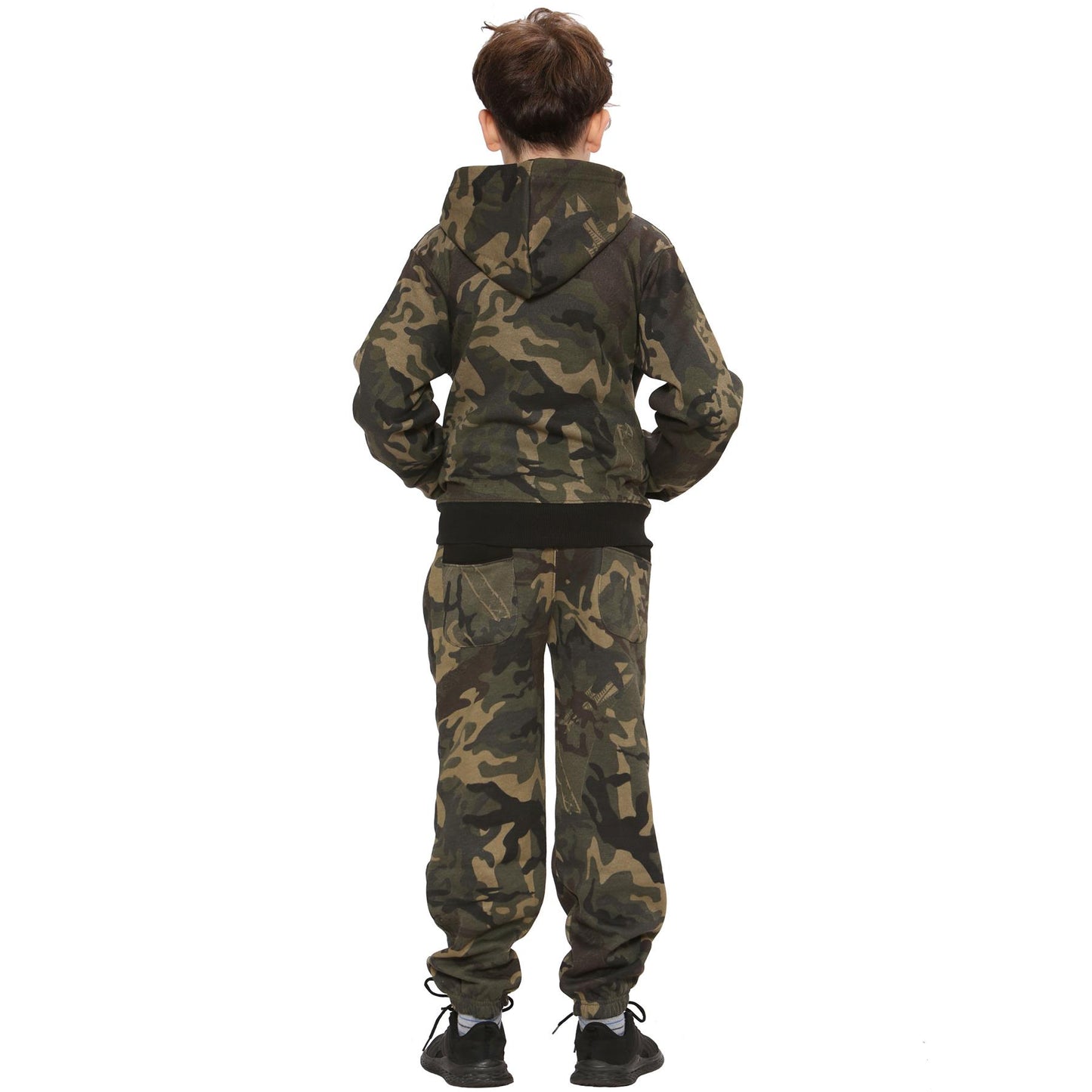 Kids Tracksuit Boys Girls Designer's Camouflage Jogging Suit Top Bottom 5-13 Yr
