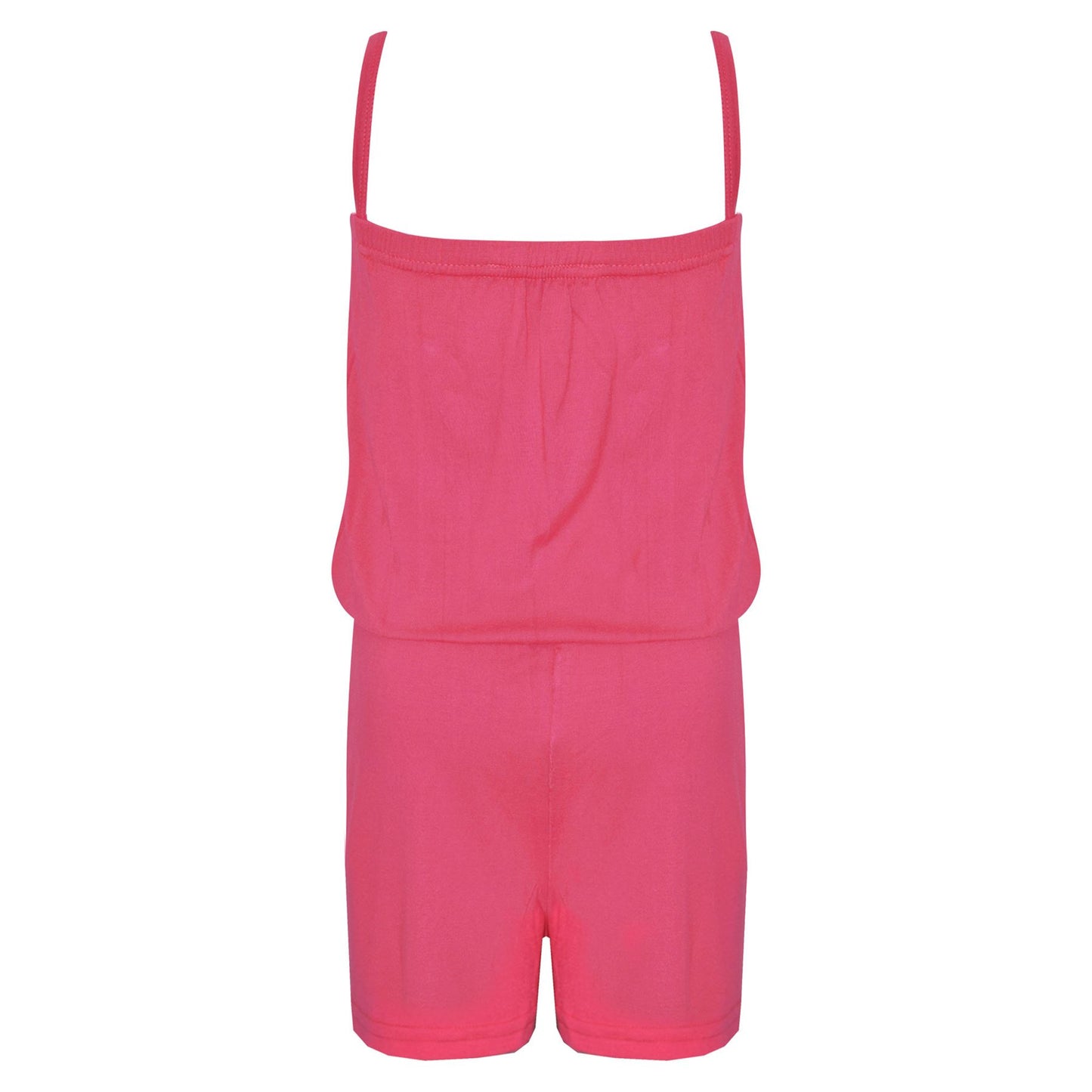 Kids Girls Plain Color Playsuit Trendy Summer All In One Jumpsuit New Age 5-13 Y