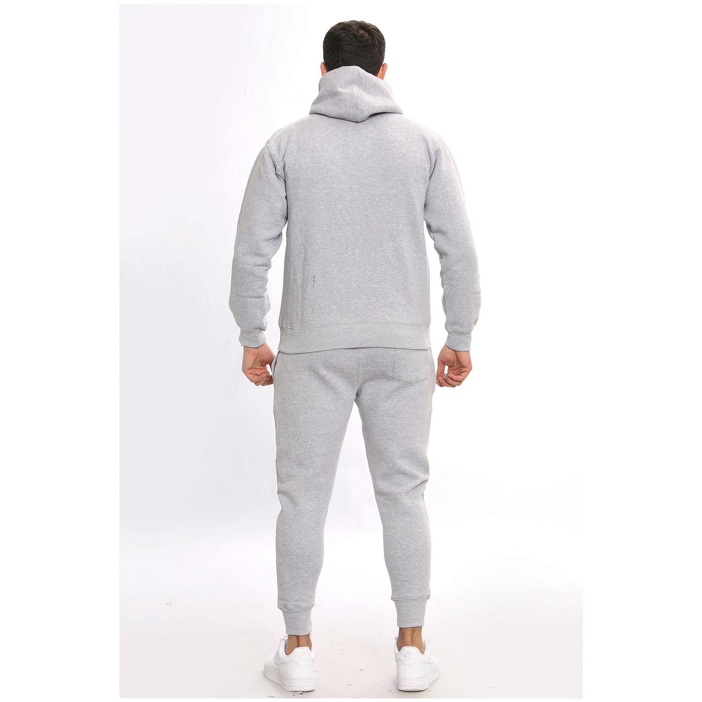 Mens Plain Tracksuit Hoodie Sweatpants Casual Gents Gym Exercise Adults Fashion