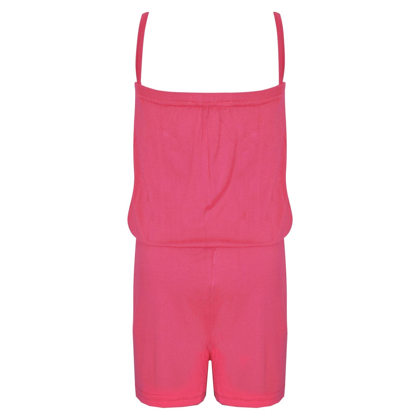 Kids Girls Plain Color Playsuit Trendy Summer All In One Jumpsuit New Age 5-13 Y