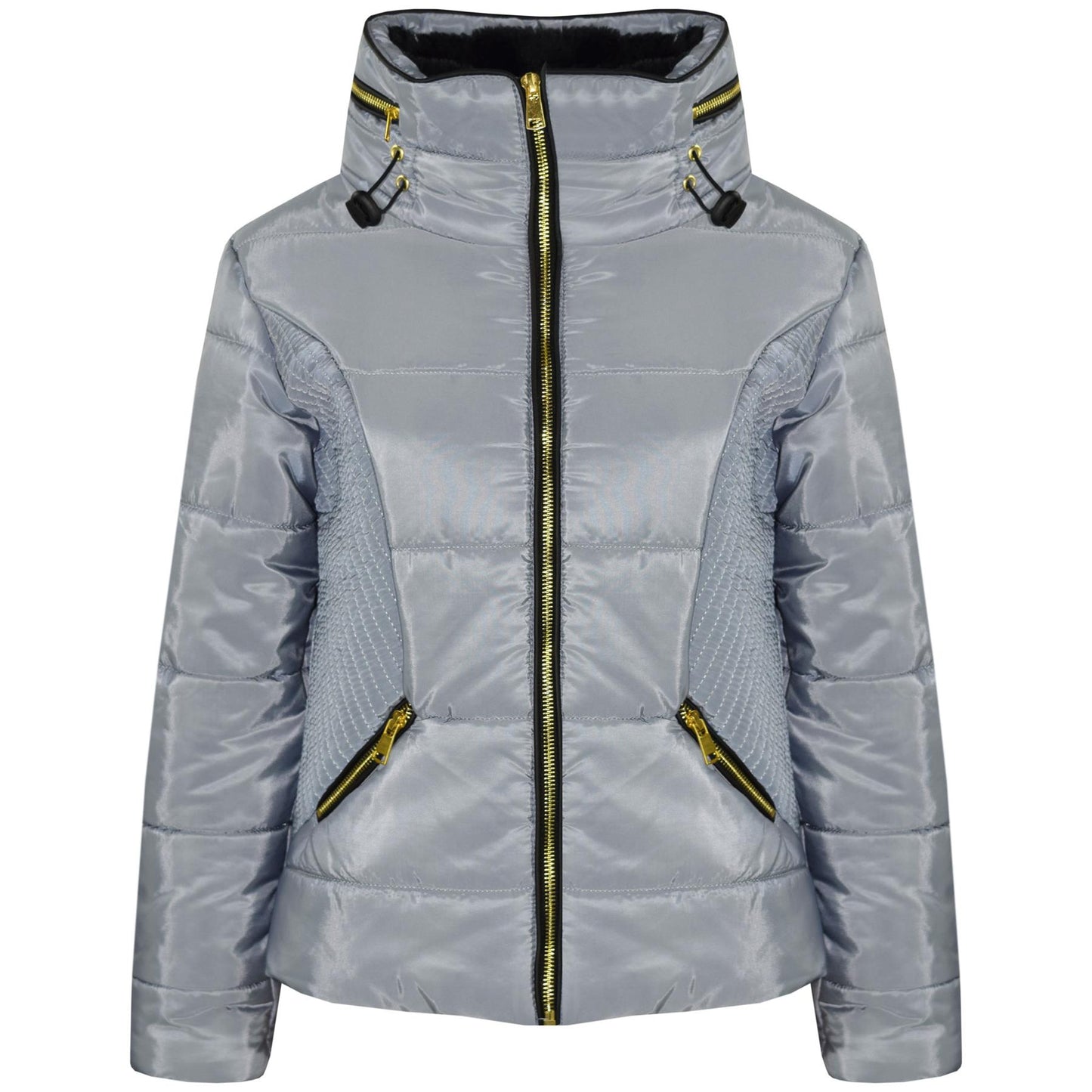A2Z 4 Kids Girls Jacket Padded Puffer Jackets Faux Fur Collar Thick Coat 3-13