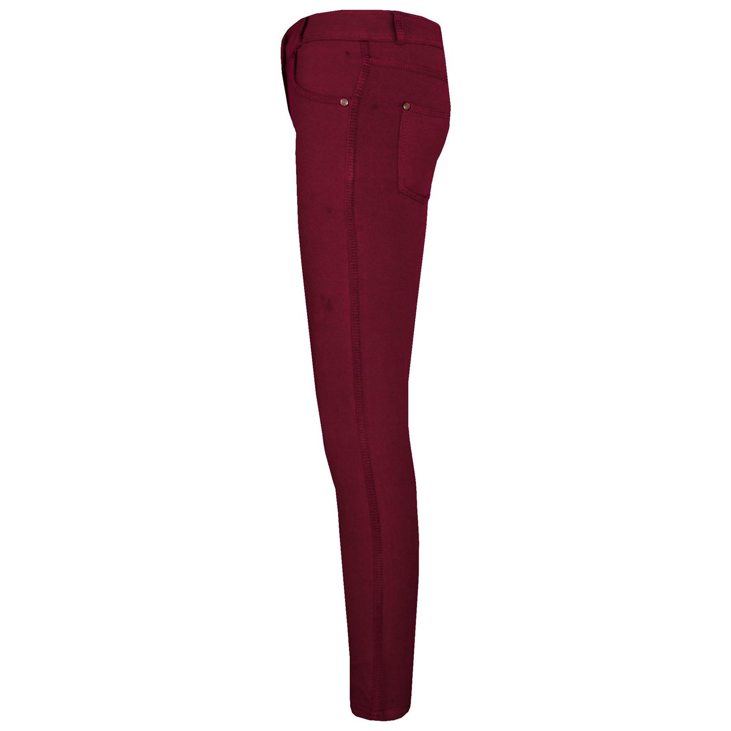Kids Skinny Jeans Girls Stretchy Jeggings Fit Pants Coloured Trousers 5-13 Years