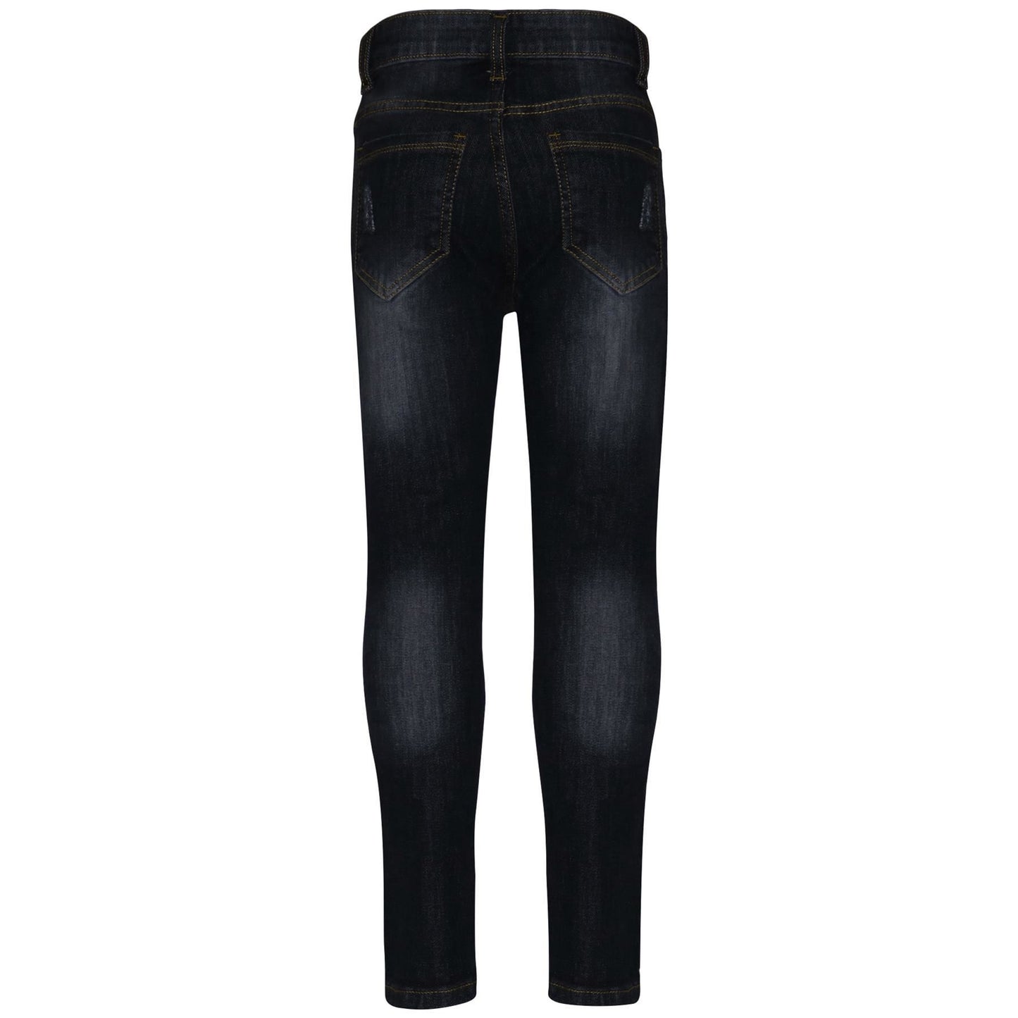 Kids Girls Stretchy Jeans Denim Ripped Faded Skinny Fashion Frayed Pant Jeggings