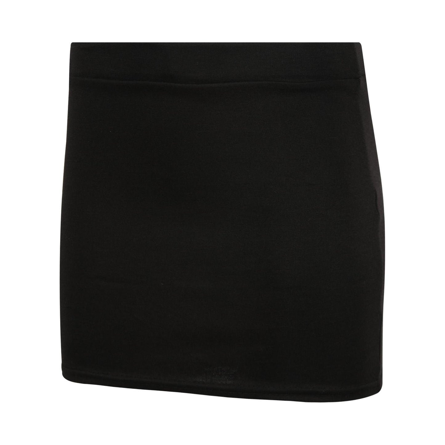 Kids Girls Black Mini School Skirt Stretch Waist Uniform Thigh Length Skirt