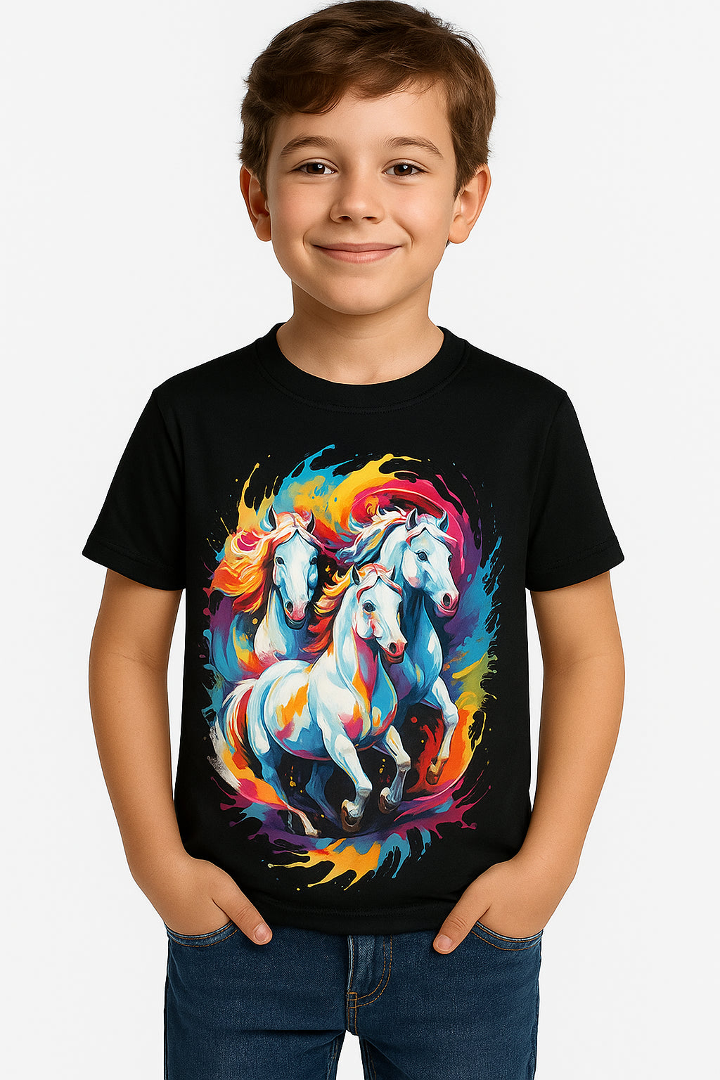 Kids Boys Girls 3D Graphic T Shirt Short Sleeve Summer Crew Neck Age 6 to 16