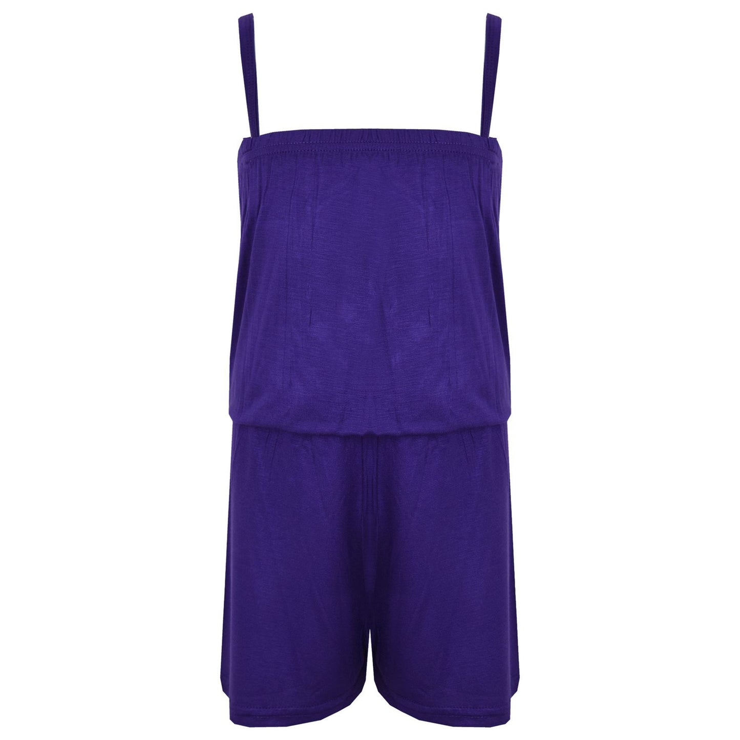 Kids Girls Plain Color Playsuit Trendy Summer All In One Jumpsuit New Age 5-13 Y
