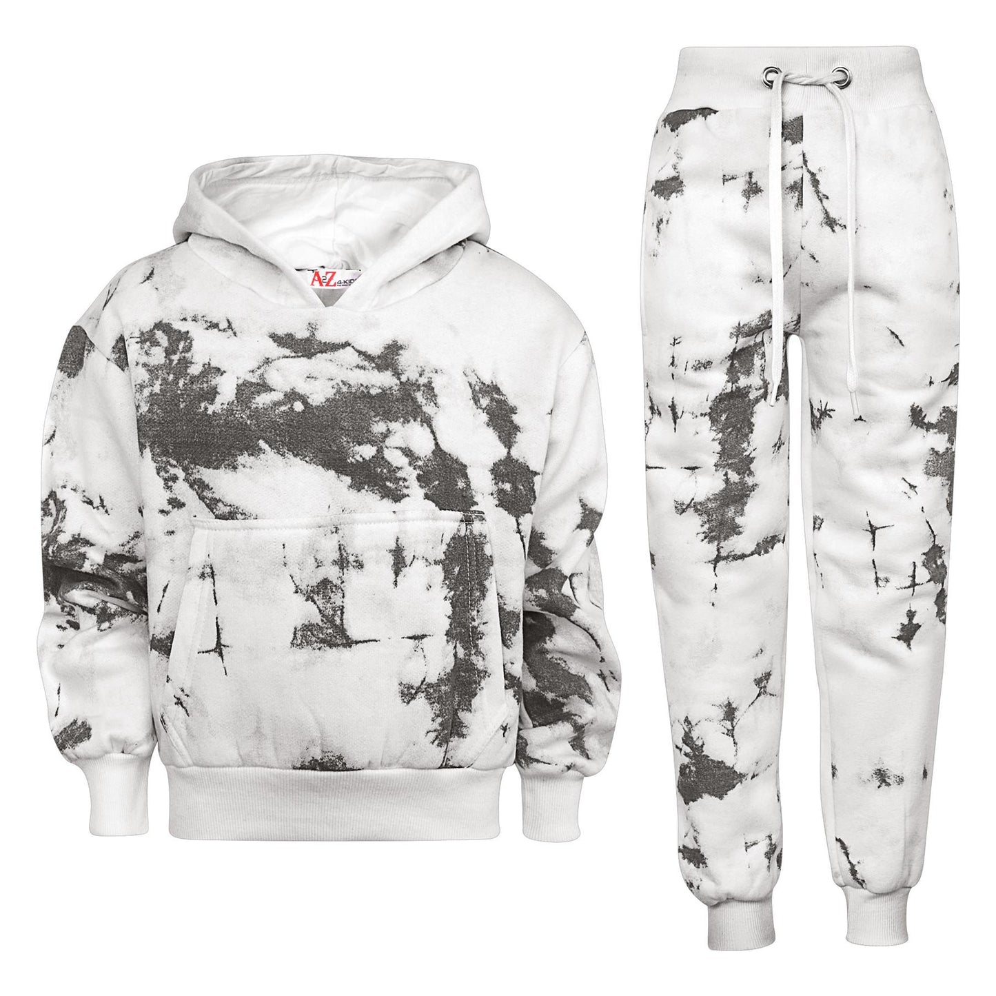 Kids Cropped Tie Dye Tracksuit Hoodie Jogging Sweatpants Girls Age 5-13 Years