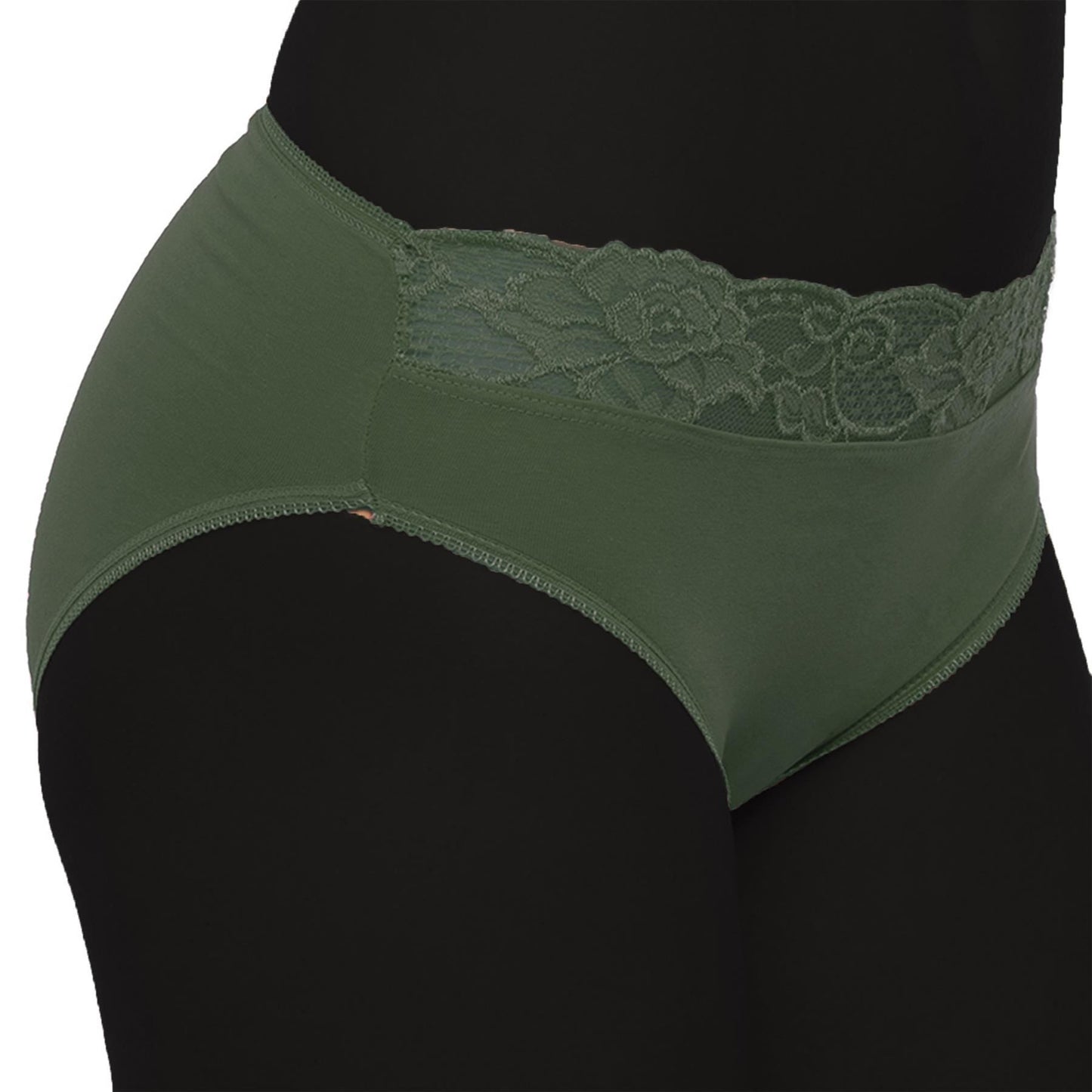 A2Z Ladies High Leg Briefs Underwear Pack Of 5 Adjustable Waist Hipster Shorts