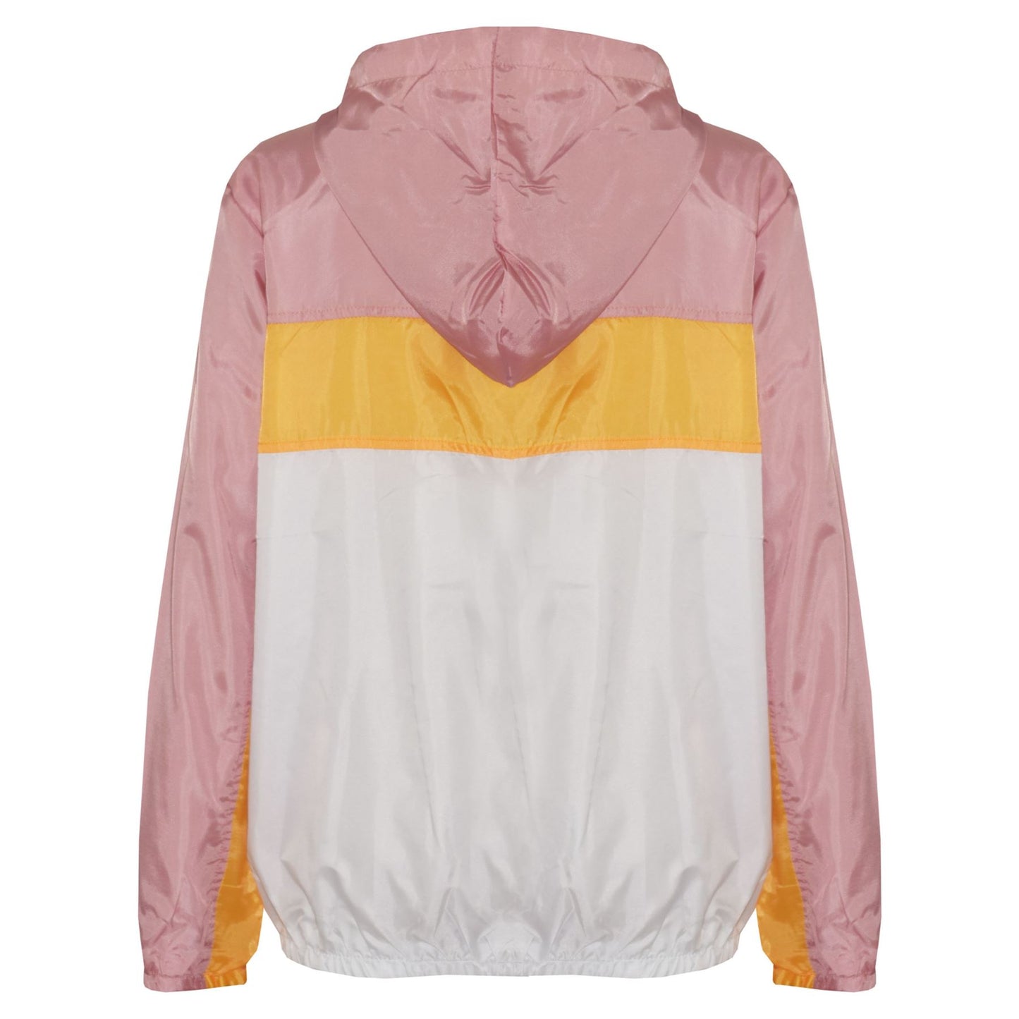 Kids Boys Girls Windbreaker Contrast Block Hooded Jackets Rain Mac Raincoat 5-13