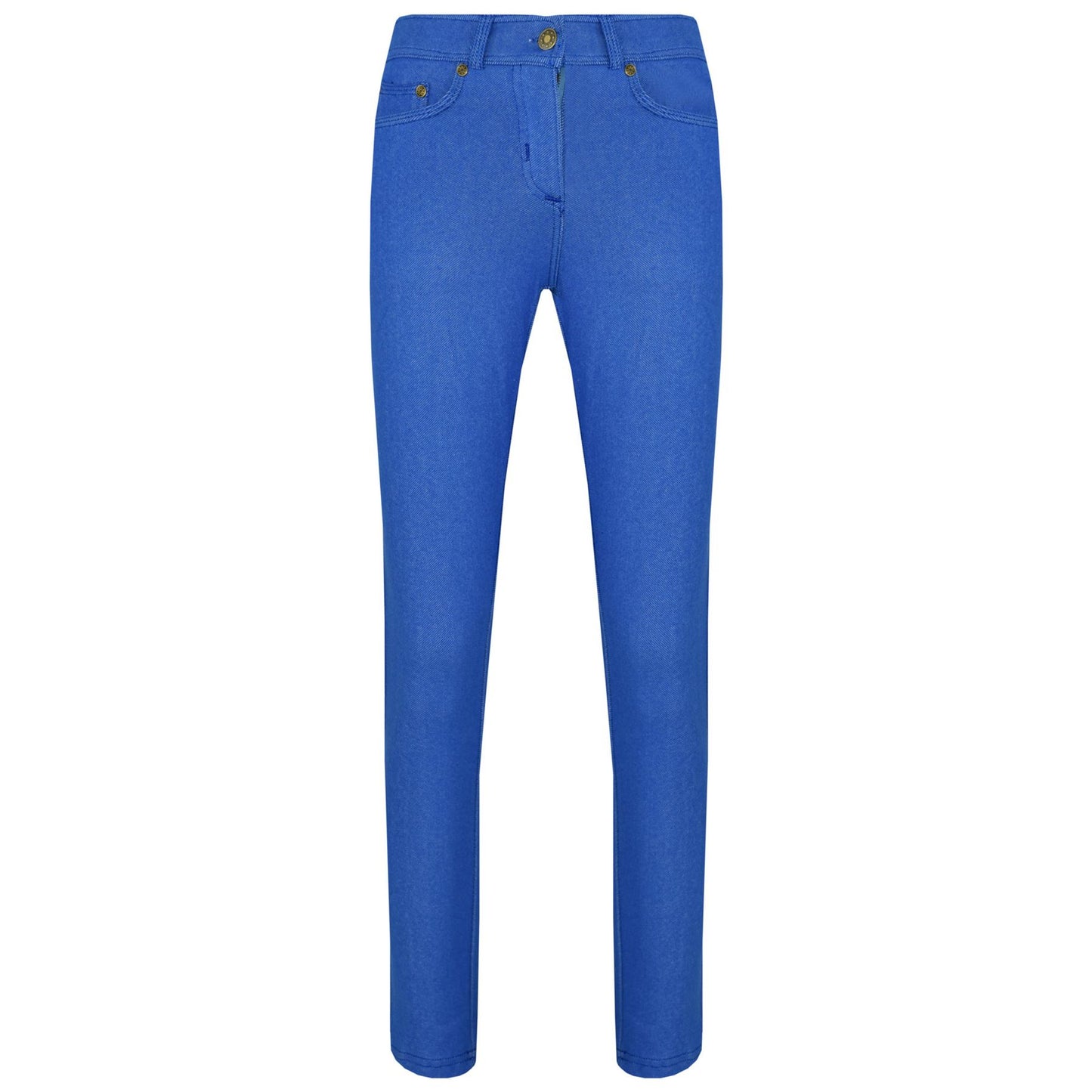 Kids Skinny Jeans Girls Stretchy Jeggings Fit Pants Coloured Trousers 5-13 Years