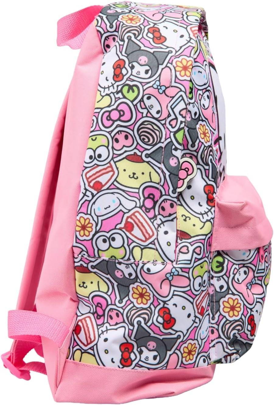 Hello Kitty and Friends Kids Backpack Officially Licensed Sanrio Zip School Bag