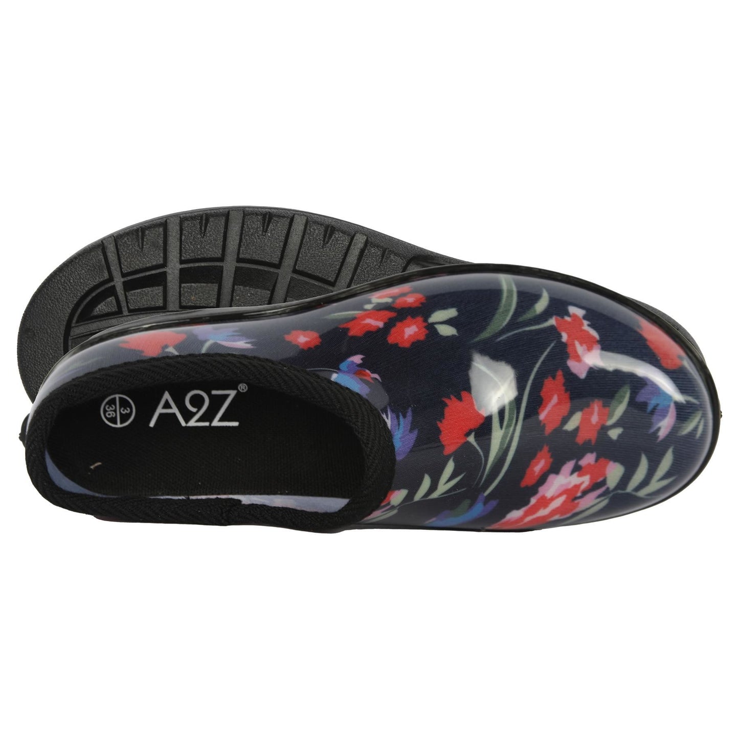 Women's PVC Garden Clogs Rain Shoes with Rugged Anti-Slip Durable Rubber Mule