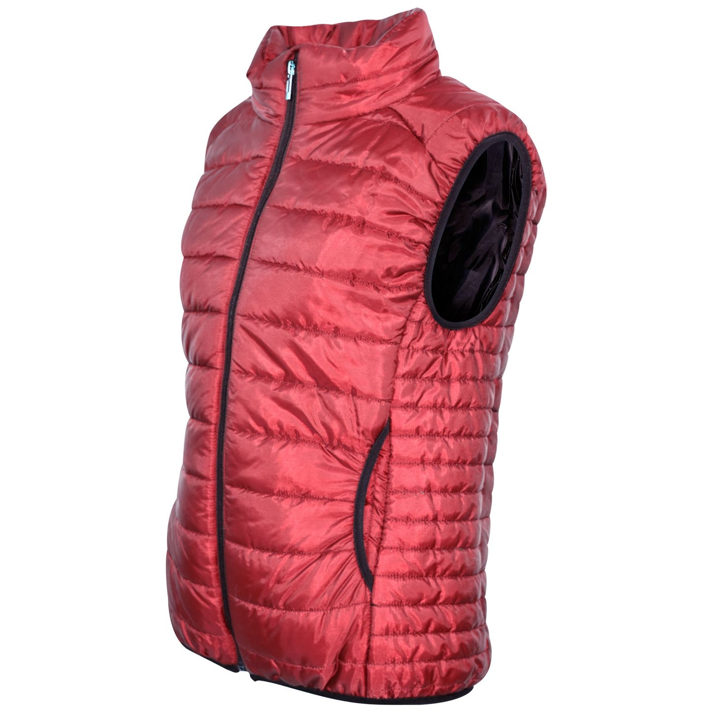 Kids Girls Boys Sleeveless High Neck Padded Lined Gilet Bodywarmer Jackets 5-13Y