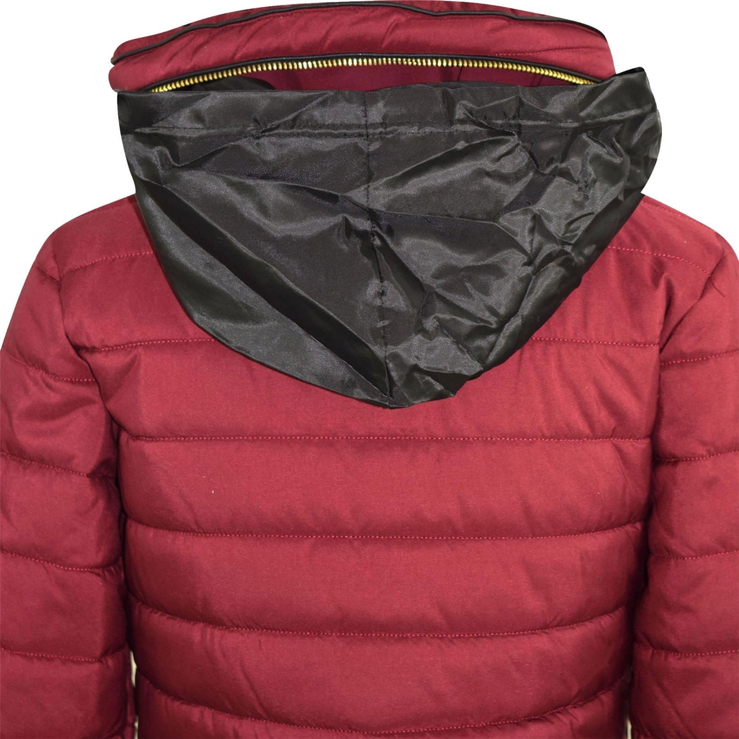 A2Z 4 Kids Girls Jacket Kids Stylish Dusty Pink._Padded Puffer Bubble Fur Collar Quilted Warm Thick Coat Jackets 3 4 5 6 7 8 9 10 11 12 13 Years