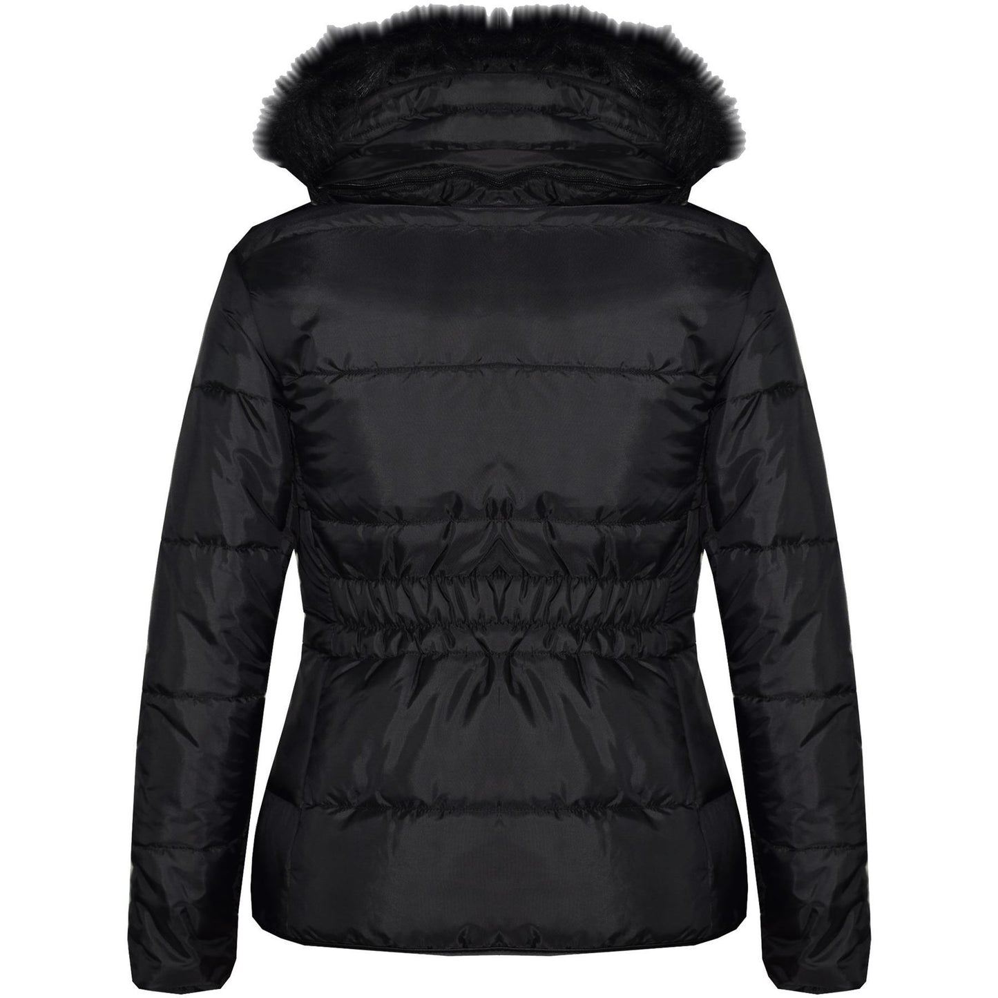 Kids  Girls Padded Puffer Quilted Coat Faux Fur Collar For  Girls Age 3-13 Years