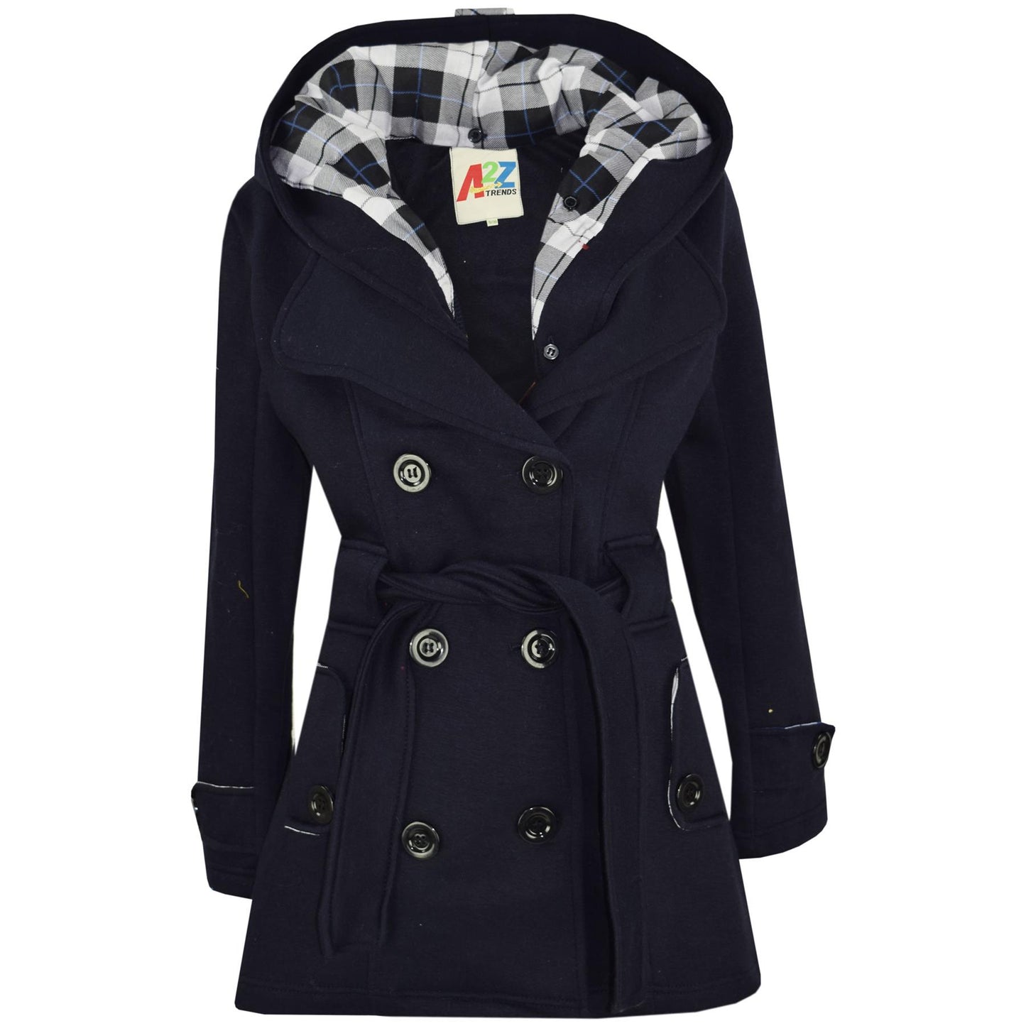 A2Z 4 Kids Parka Jacket Hooded Warm Jacket Oversized Belted Cuffs 5 -13 Years
