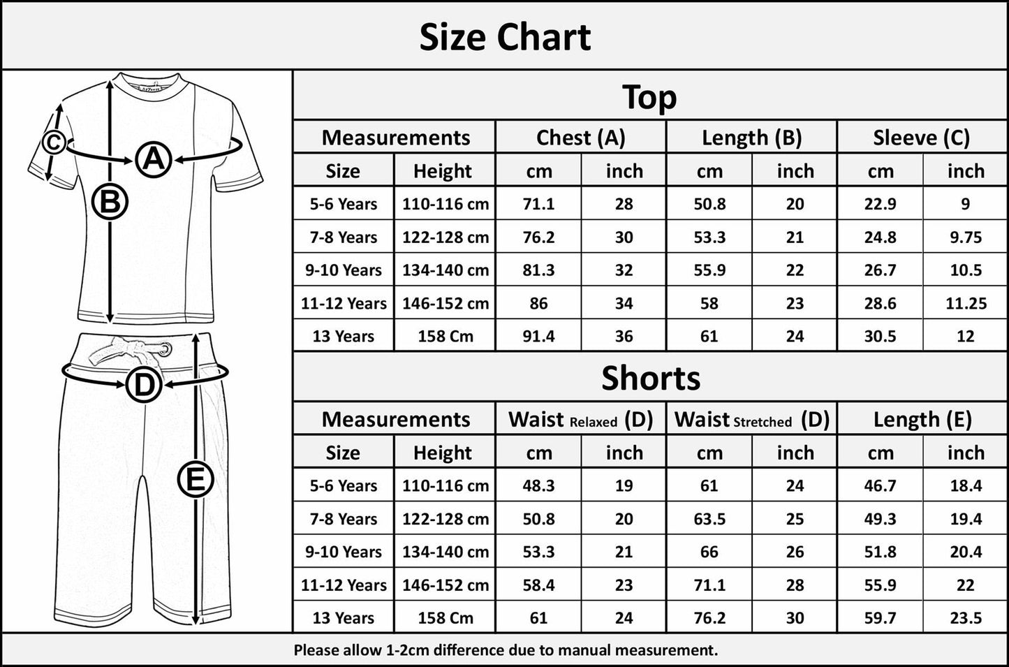 Kids Snake Camo Print Top & Shorts Set Active Wear Girls Boys Age 5-13 years