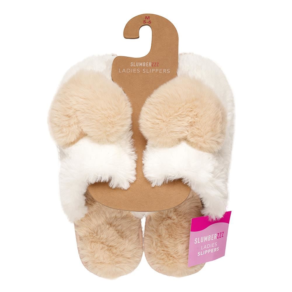 A2Z Ladies 3D Heart Mule Slippers Soft Plush Faux Fur Indoor Slip On House Shoes