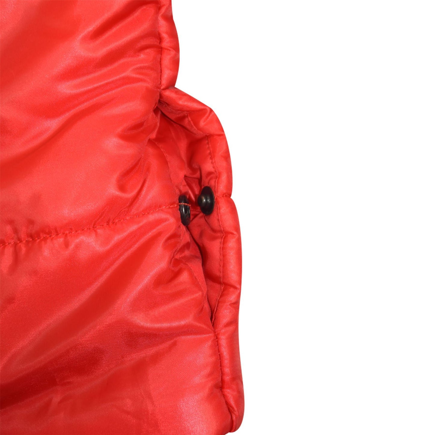 Kids Girls Boys Contrast Panel Jackets Hooded Padded Quilted Warm Coats 5-13 Yr
