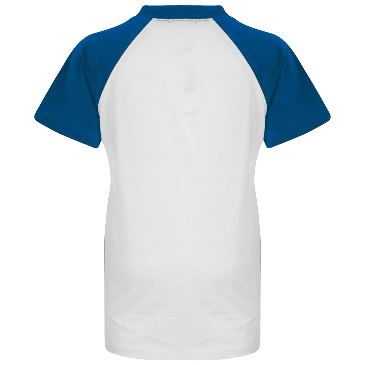 Kids Raglan Style T Shirt Contrast Colour Short Sleeve Top Girls Boys Age 5-13 Y