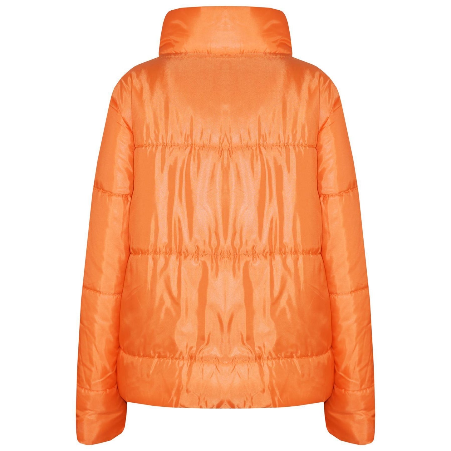 Girls Jacket Kids Wetlook Cropped Padded Quilted Puffer Bubble Jackets Coat 5-13