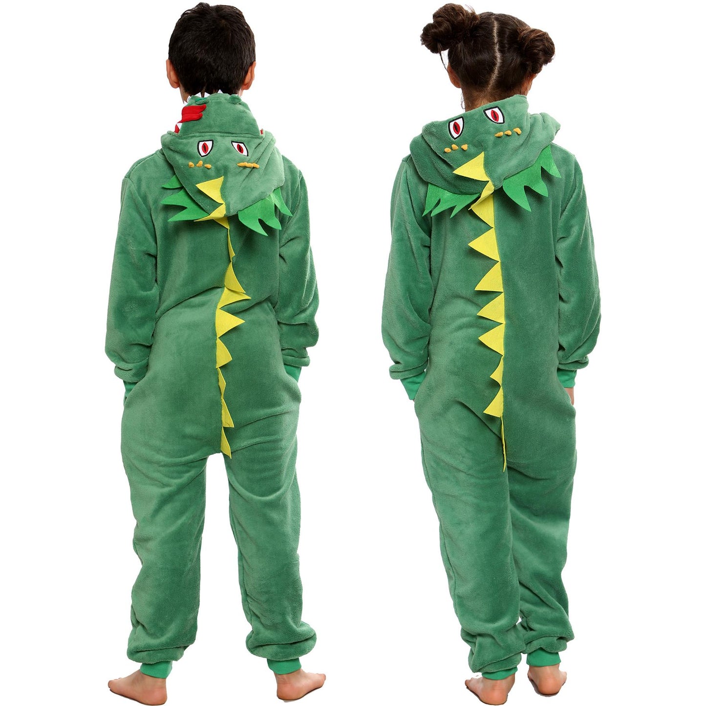Kids Girls Boy A2Z Onesie One Piece Soft Fluffy Dinosaur All In One Xmas Costume
