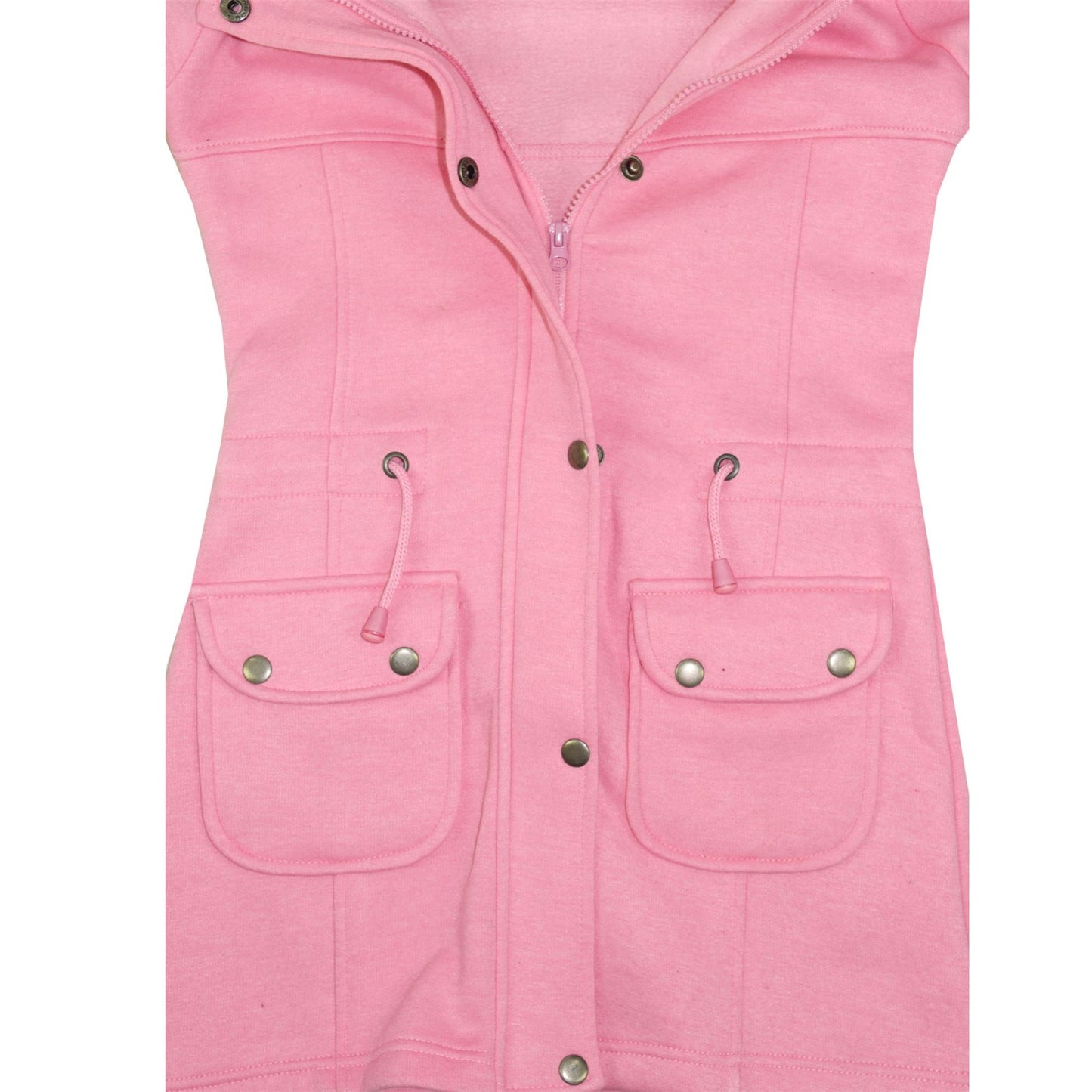 GIRLS COAT KIDS FLEECE PARKA JACKET LONG FAUX FUR HOODED SUMMER COATS AGE 7-13Y