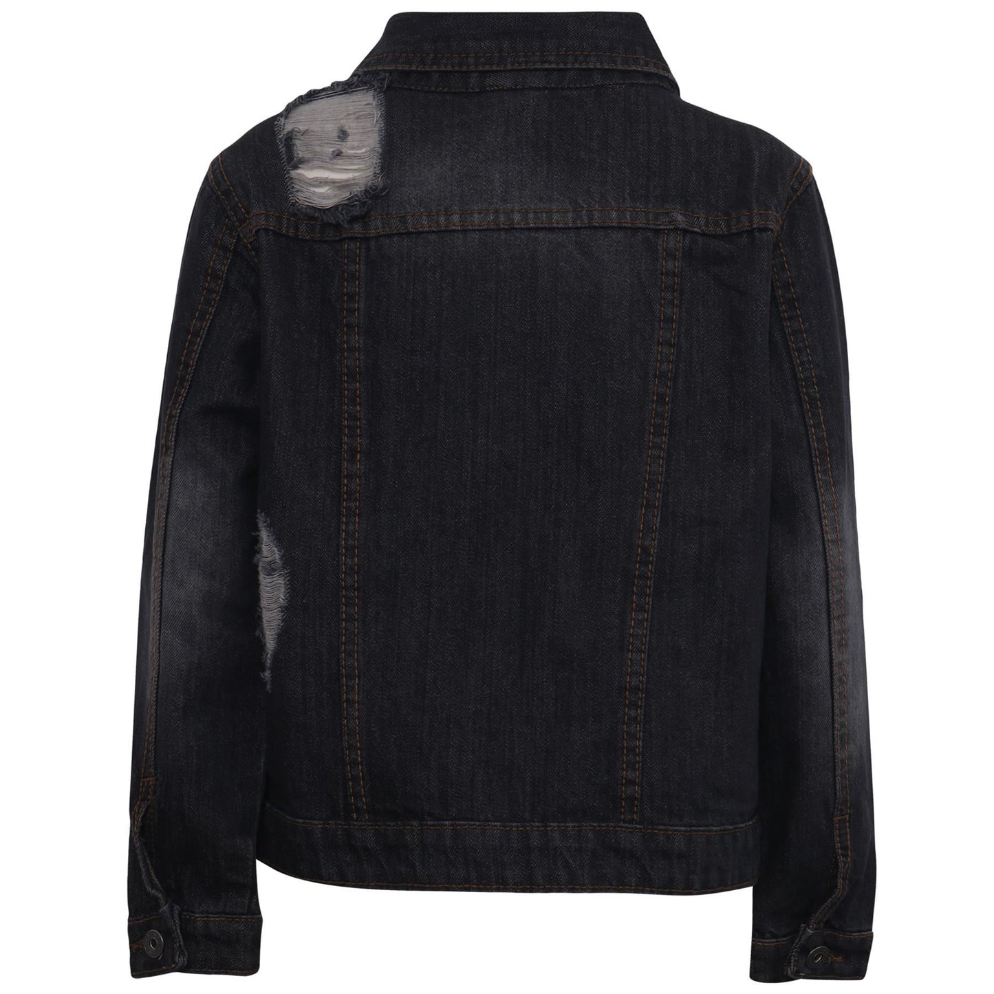 Kids Boys Denim Jacket Ripped Jeans Fashion Jackets Coat Age 3-13 Years