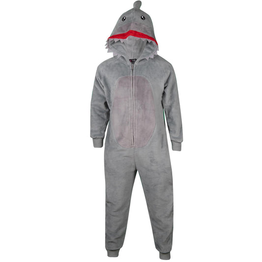 Kids Unisex Shark Face A2Z Onesie One Piece All in One Animal Theme Jumpsuit