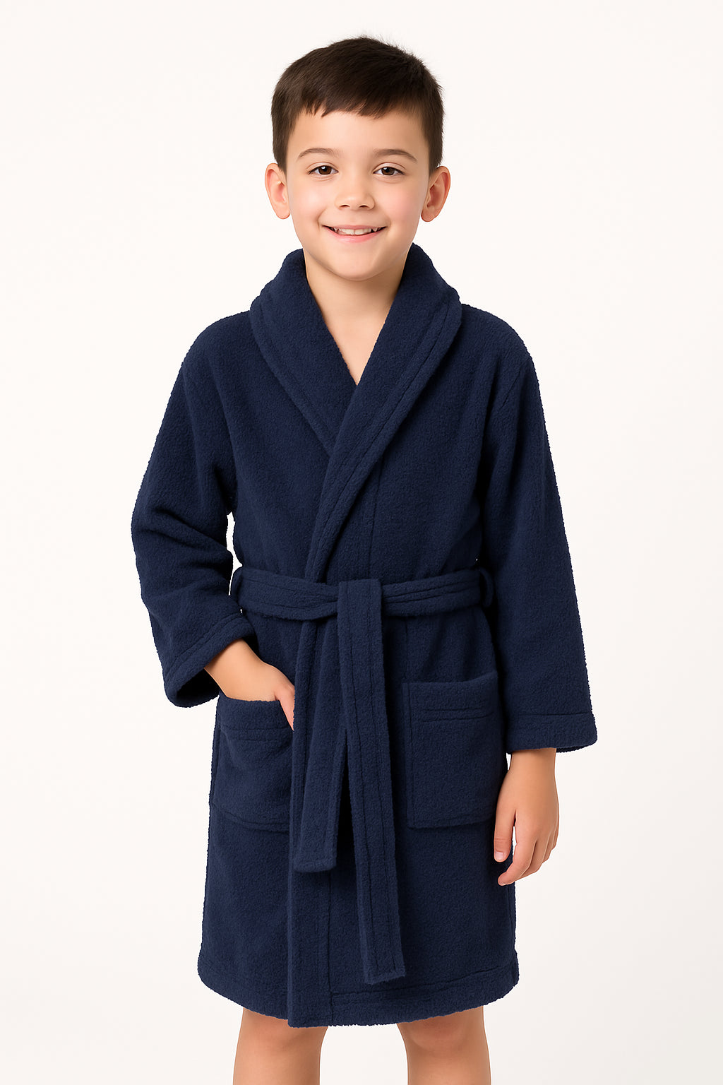 A2Z 4 Kids Girls Boys Towel Bathrobe Shawl Collar Soft for Age 5-13 Years