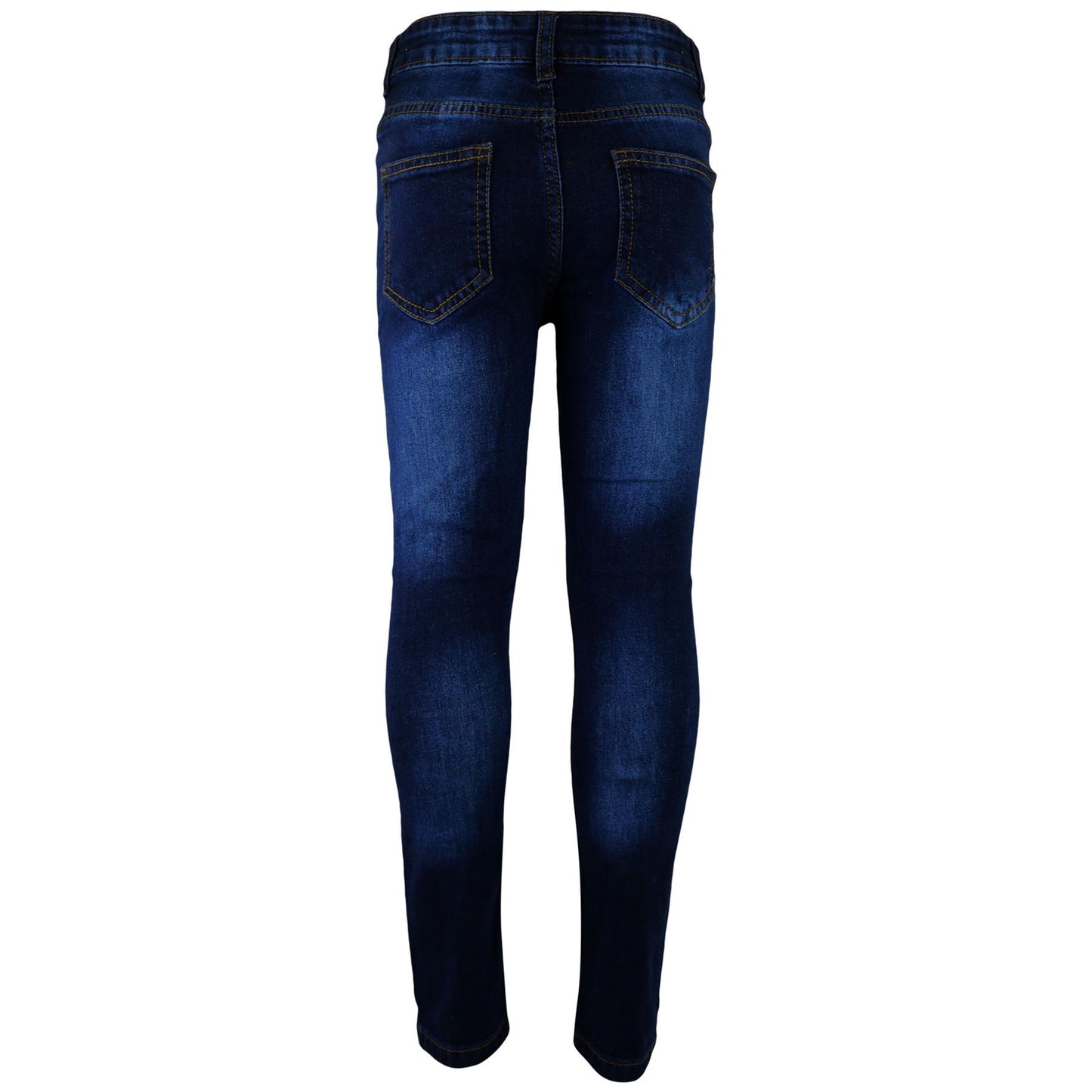 Kids Boys Stretchy Jeans Knee Ripped Denim Skinny Bikers Pants Slim Trouser 5-13