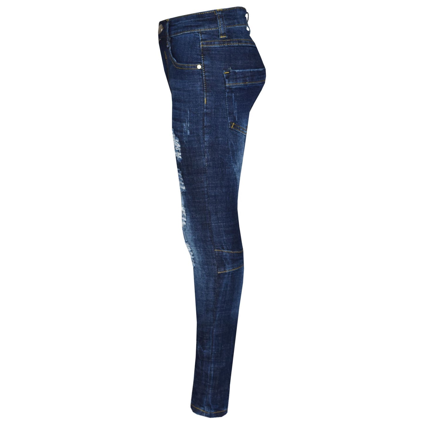 A2Z 4 Kids Skinny Jeans Ripped Stretchy Pants Fashion Pant New Age 3 -13 Years