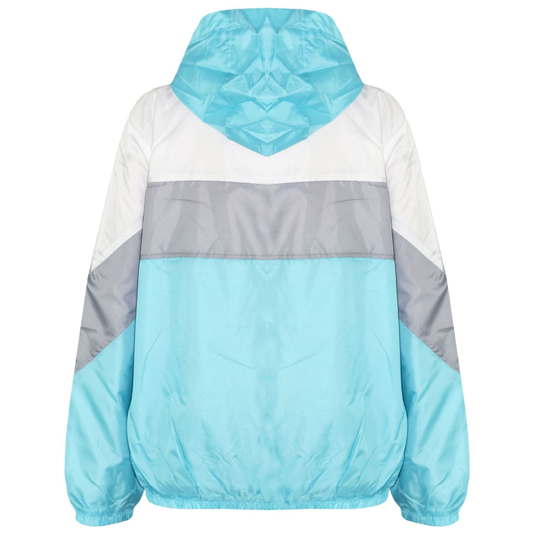 A2Z 4 Kids Windbreaker Aqua Waterproof Raincoat Jackets Contrast Panels Shower Resistant Lightweight Hooded Coat Girls Age 5-13 Years - A2Z 4 Kids