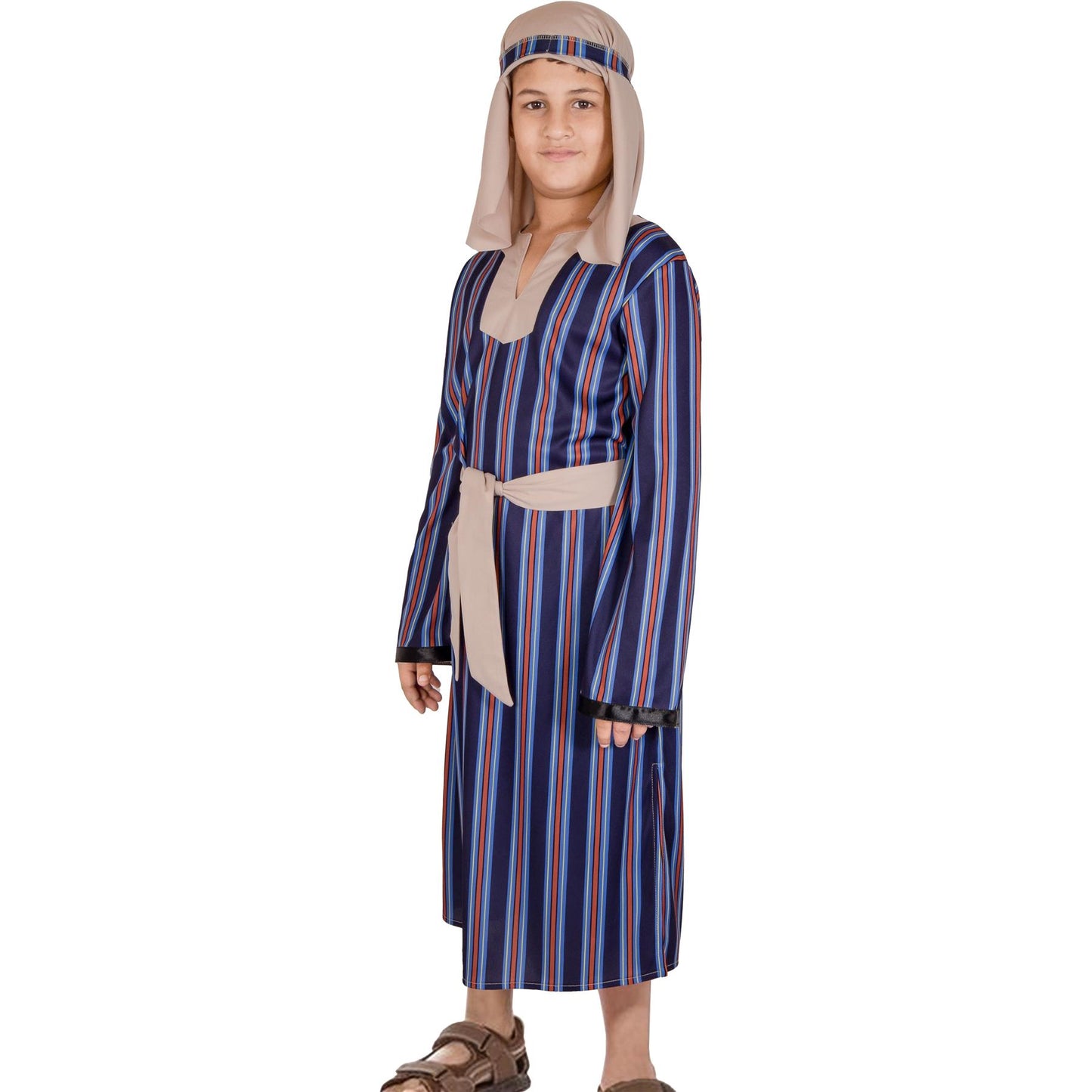 A2Z 4 Kids Boys Xmas Nativity Villager Attire Shepherd Townspeople Joseph Innkeeper Outfit Christmas Nativity Play Fancy Dress for Kids Age 3-14 Years