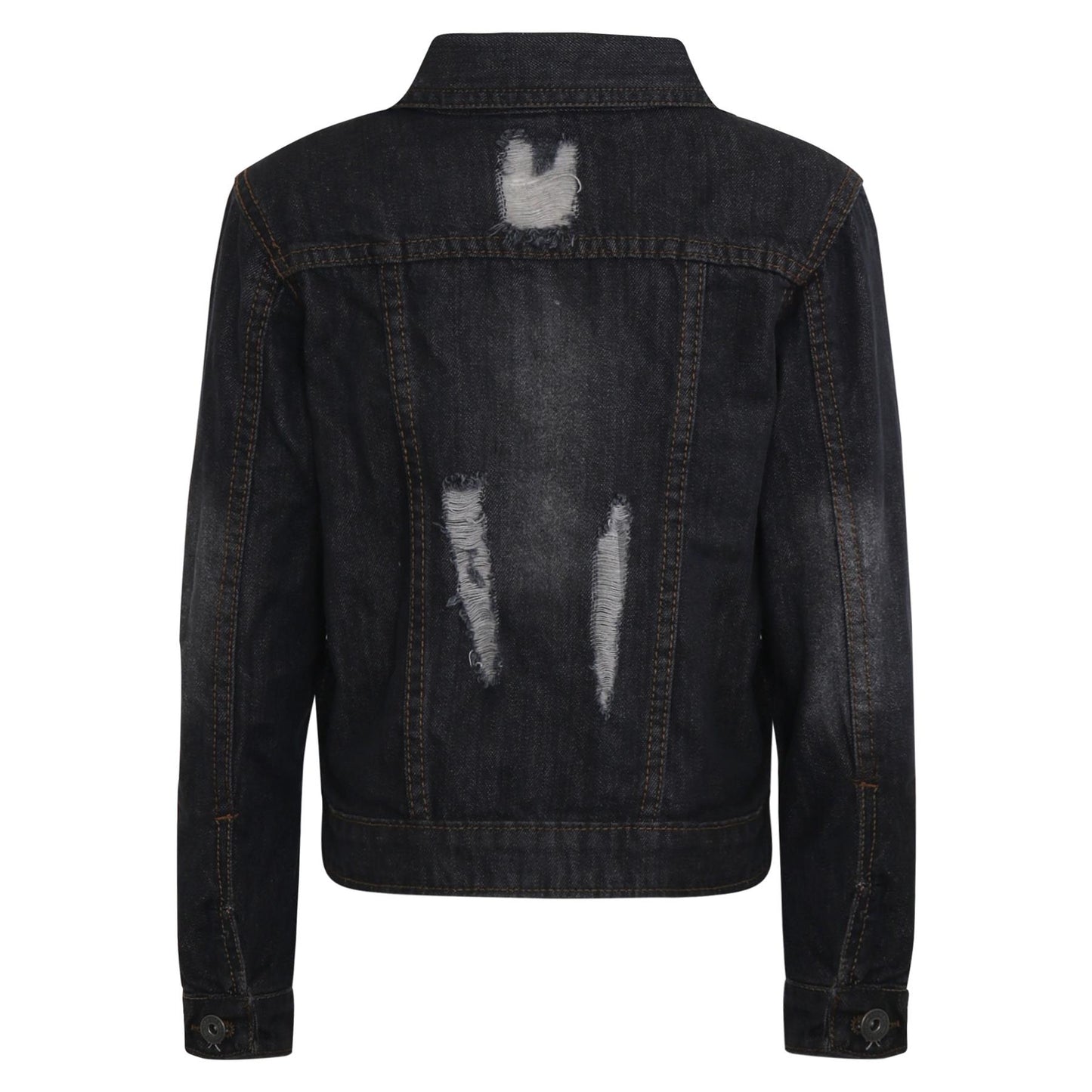 Kids Girls Denim Jackets Ripped Fashion Faded Jeans Jacket New Age 3-13 Years