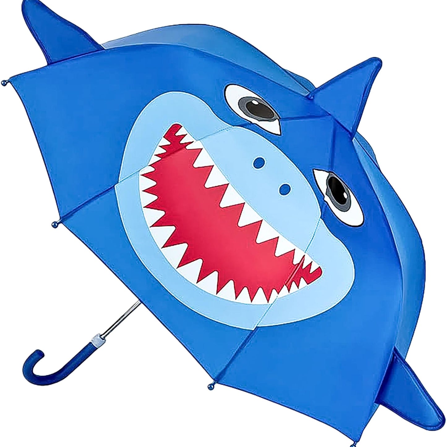 Kids Shark Dino Unicorn 3D Umbrella Lightweight Waterproof Brolly 45cm Canopy