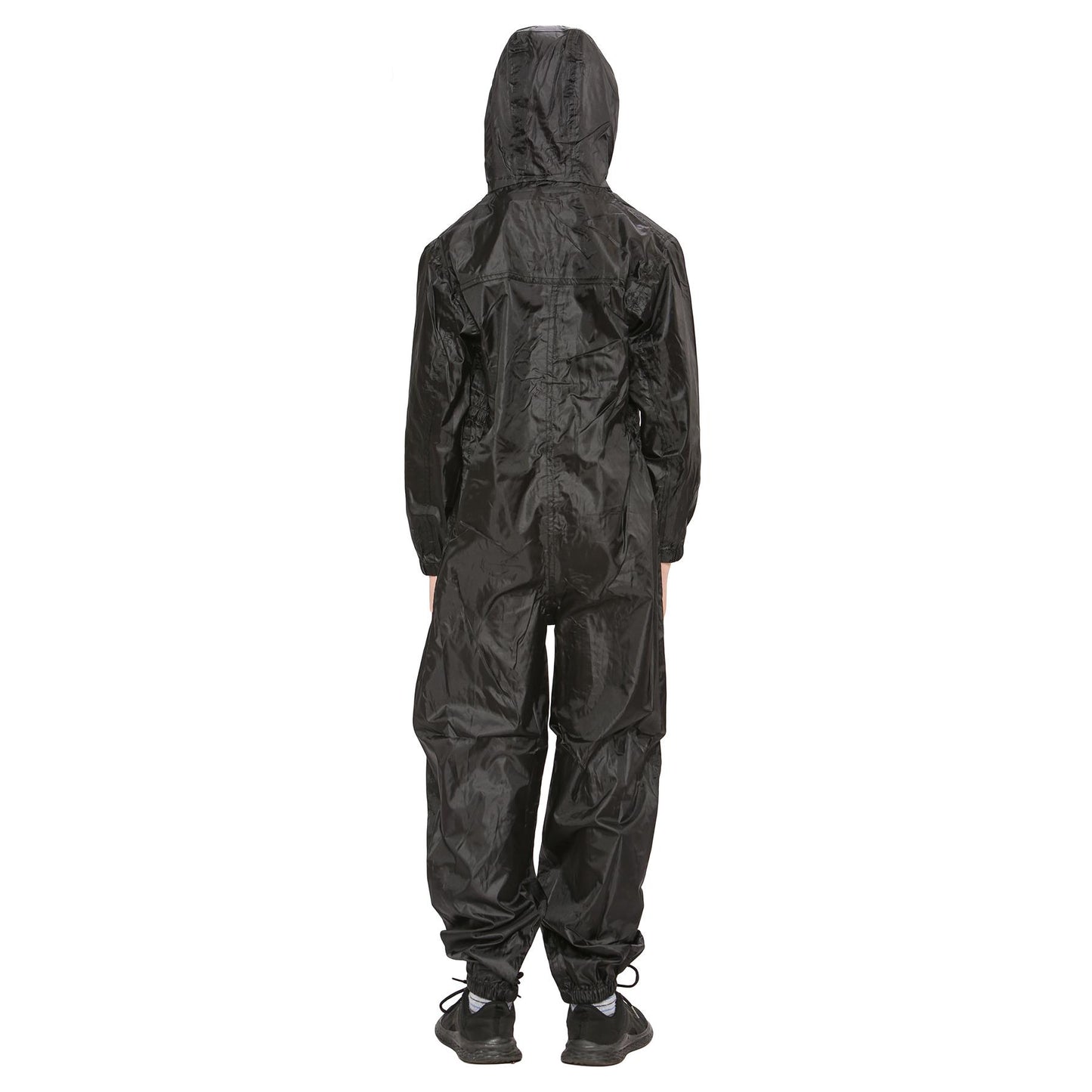 Girls Boys Raincoat Kids Puddle Suit Rainwear Waterproof Hooded Rainsuit 2-13 Yr