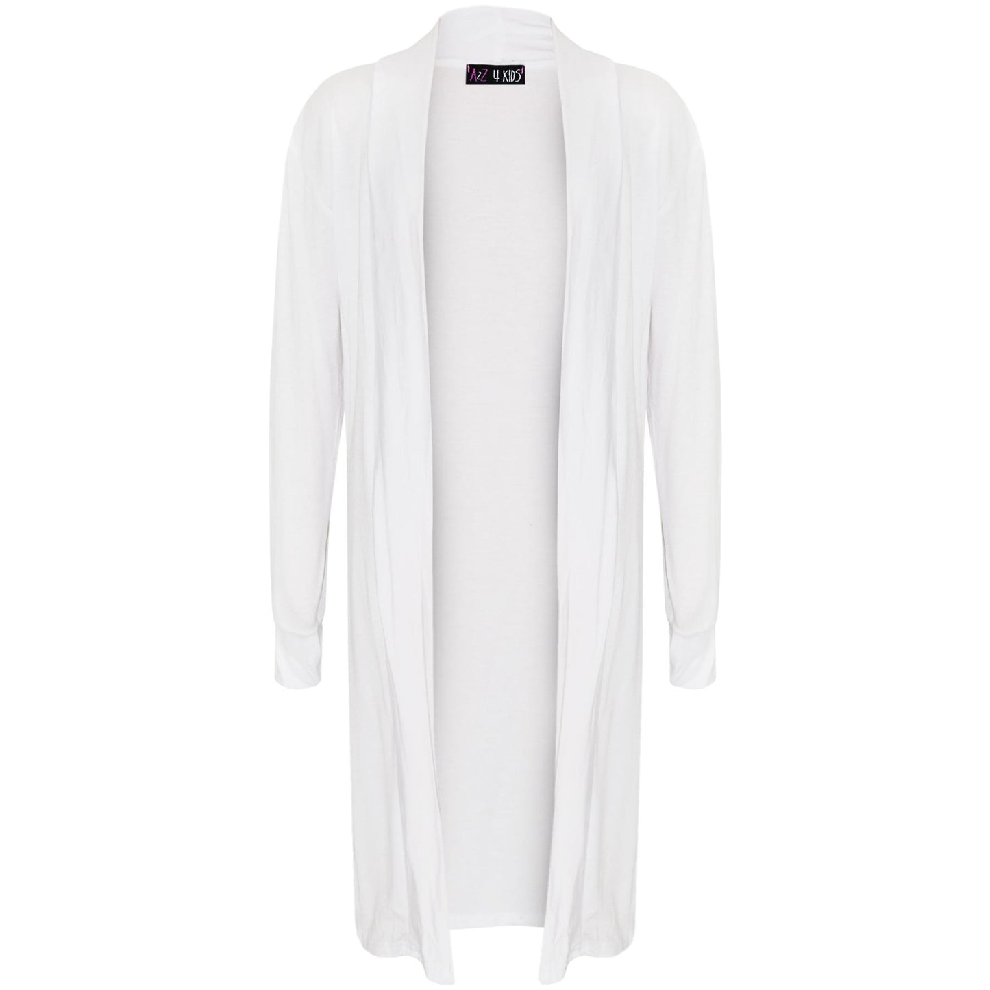 Kids Girls Long Sleeves Maxi Boyfriend Floaty Cardigan Ladies Open Front 5-13 Yr