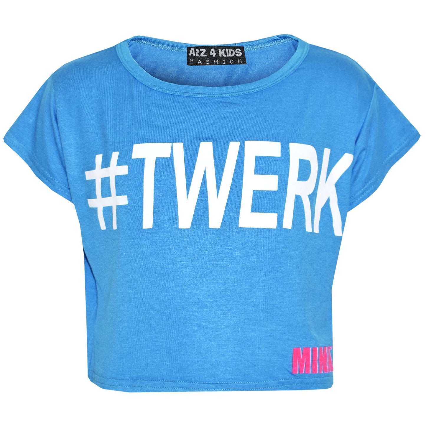 Girls Top Kids #Twerk Print Stylish Fashion Trendy T Shirt Crop Top 7-13 Years