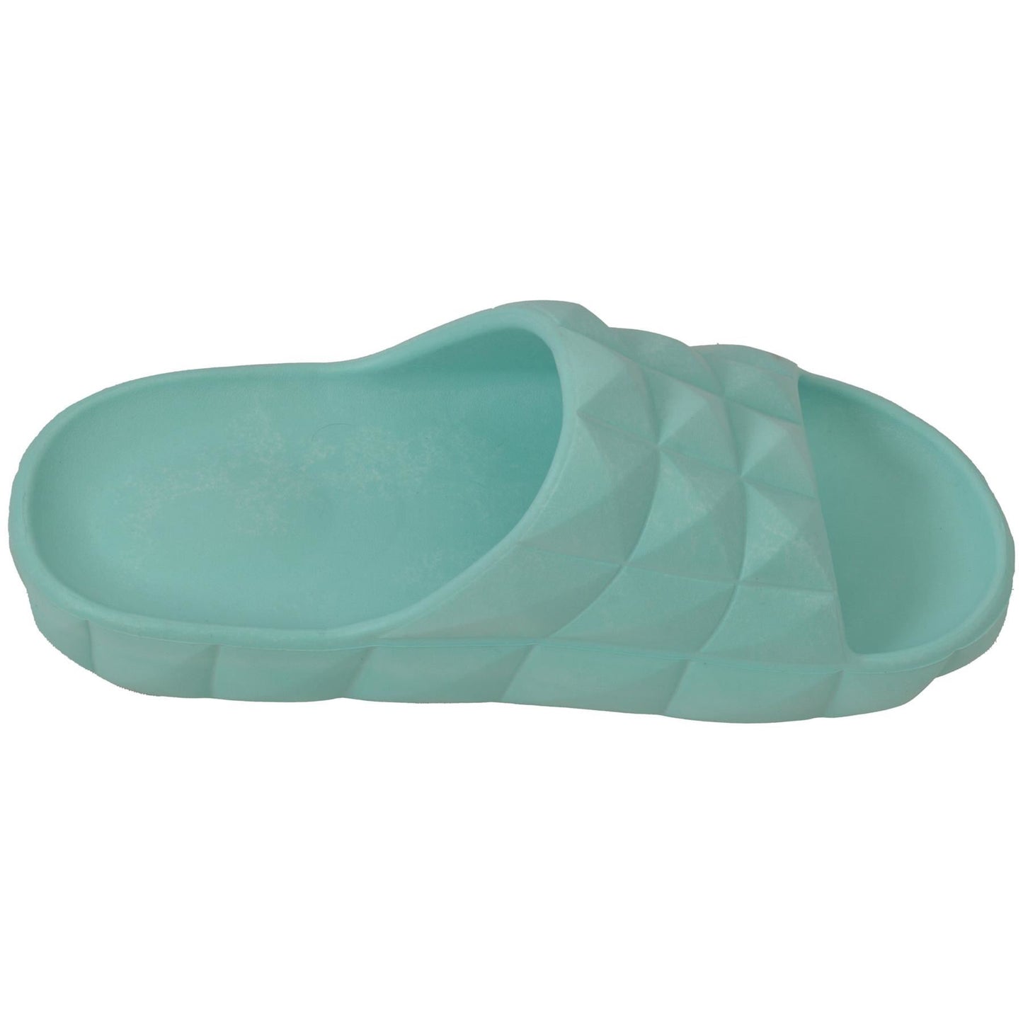 Womens Open Toe Soft Padded Diamond Slider Slip-On Casual Summer Mule Slipper