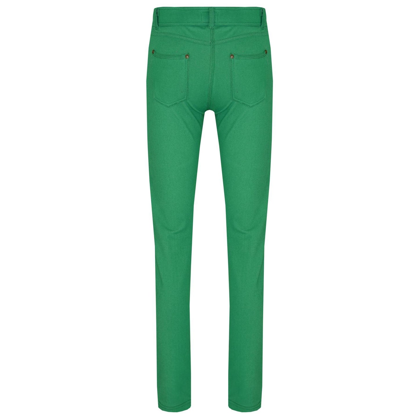 Kids Skinny Jeans Girls Stretchy Jeggings Fit Pants Coloured Trousers 5-13 Years