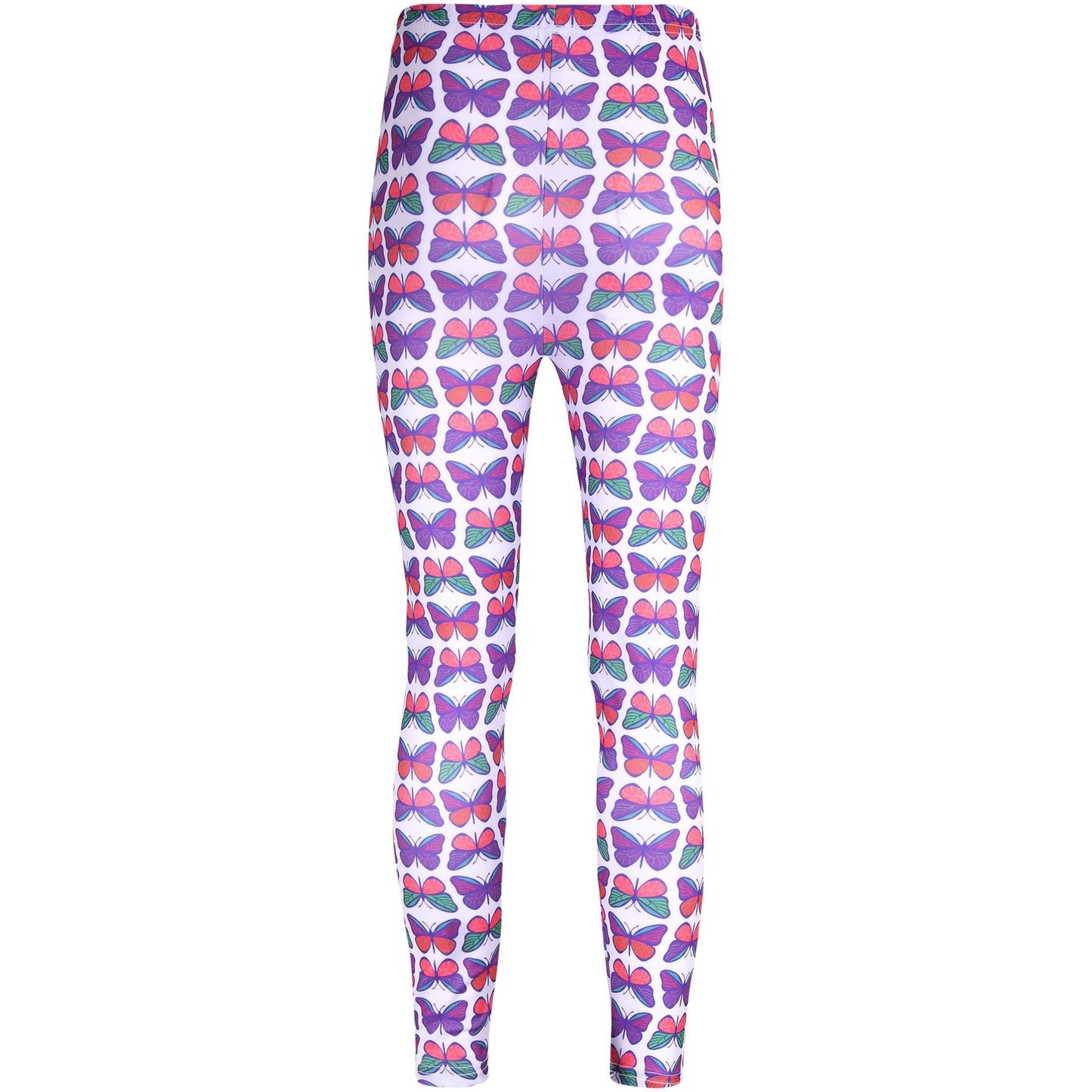 Kids Girls Legging Wild Flowers Butterflies Soft Stretchy Summer Fashion Bottoms