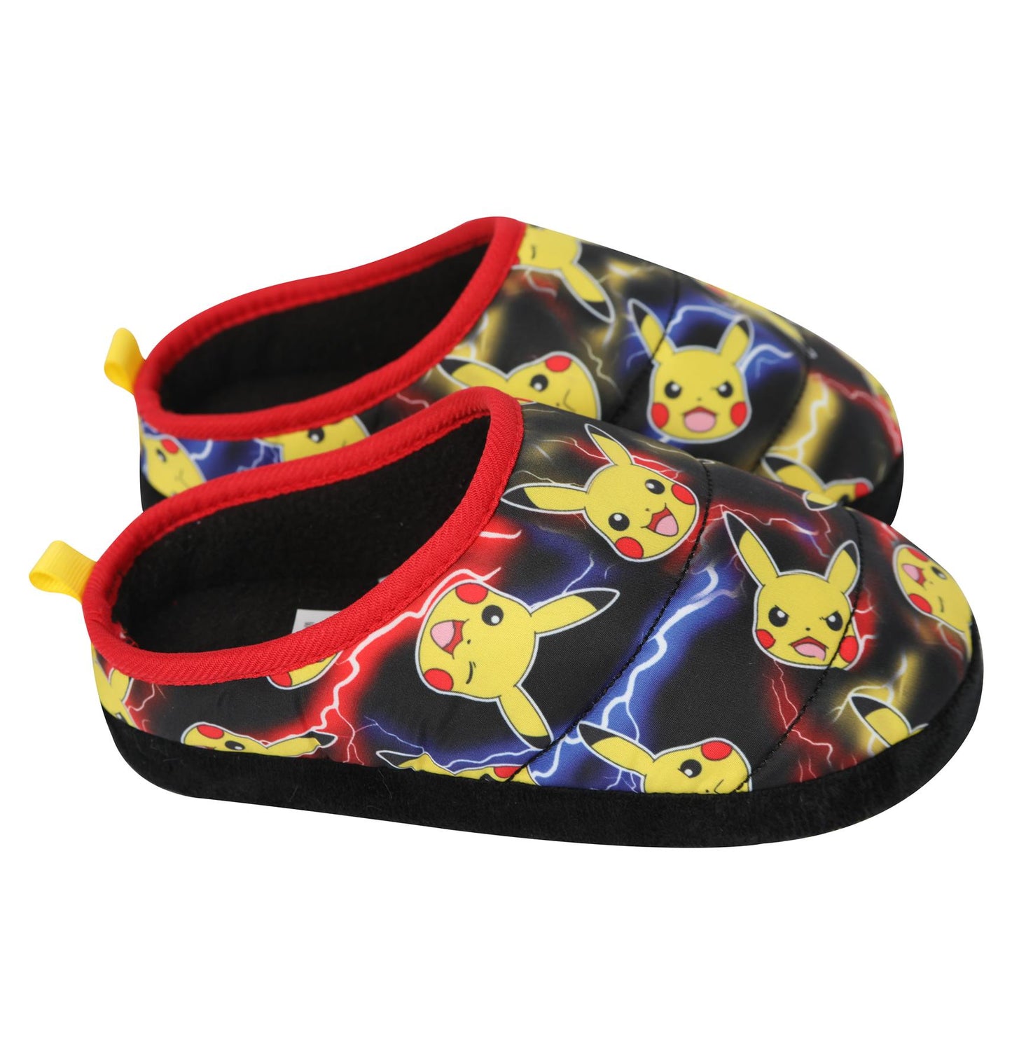 Official Pokemon Pikachu Kids Boys Girls Slippers Warm Fleece Shoes Non-Slip