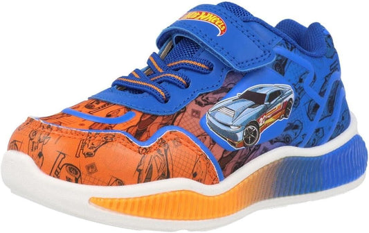 Hot Wheels Boys Trainers Kids Sports Shoes with Hook and Loop Strap Sneakers