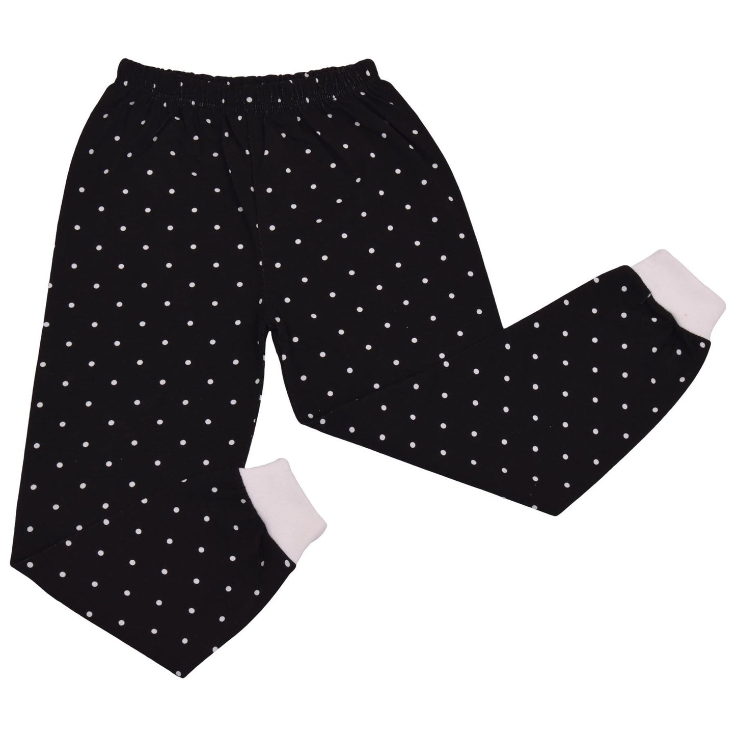 A2Z 4 Kids Girls Boys Polka Dot Children PJs 2 Piece Cotton Set Lounge Suit Nightwear Sleepwear Unisex Top Bottom Pyjamas Loungewear Dress Up Outfit Set Gifts for Children Girls & Boys Age 5-13 years