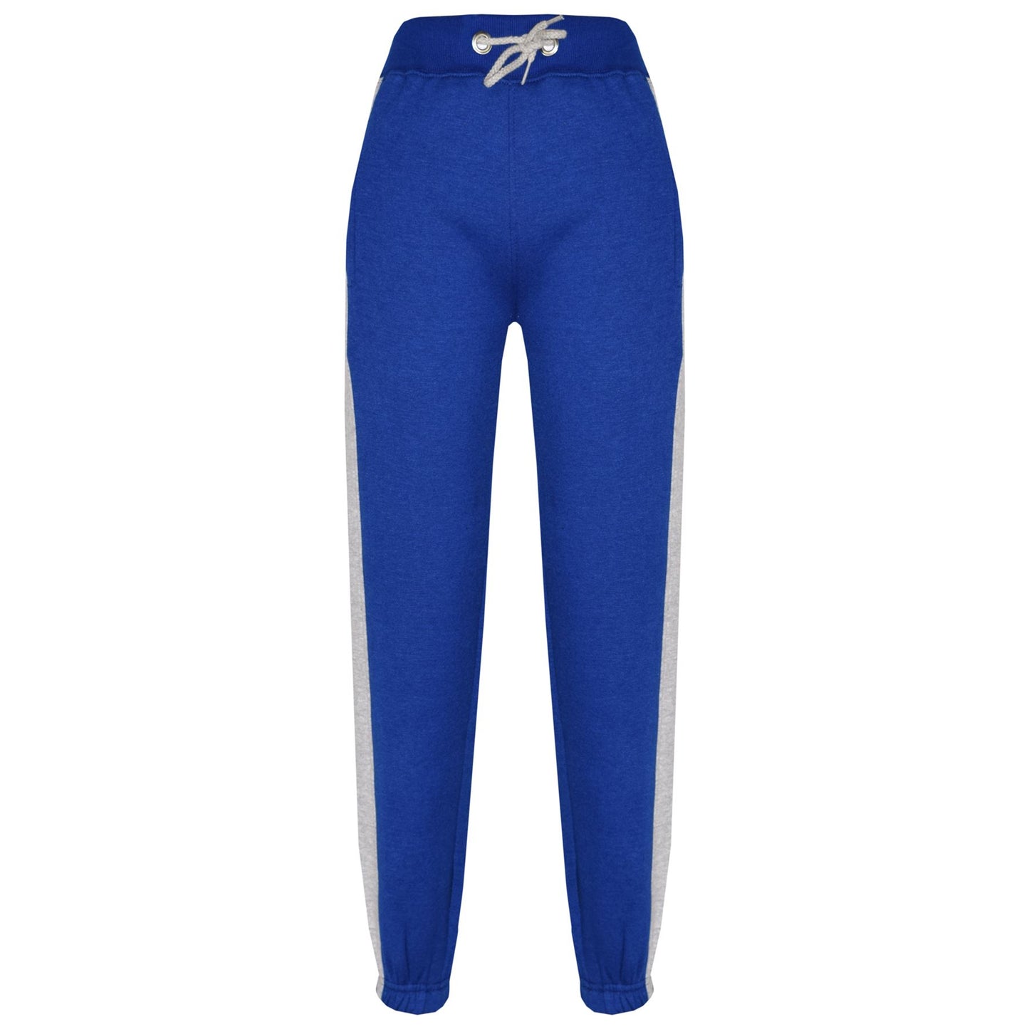 Kids Boys Girls Joggers Contrast Panel Jogging Pants  Casual Trousers 5-13 Years