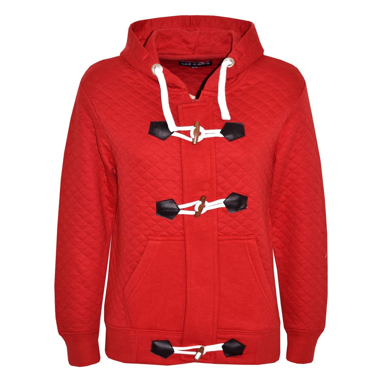 KIDS GIRLS BOYS DUFFEL HOODIE KIDS QUILTED FLEECE HOODED JACKET AGE 7-13 YEARS