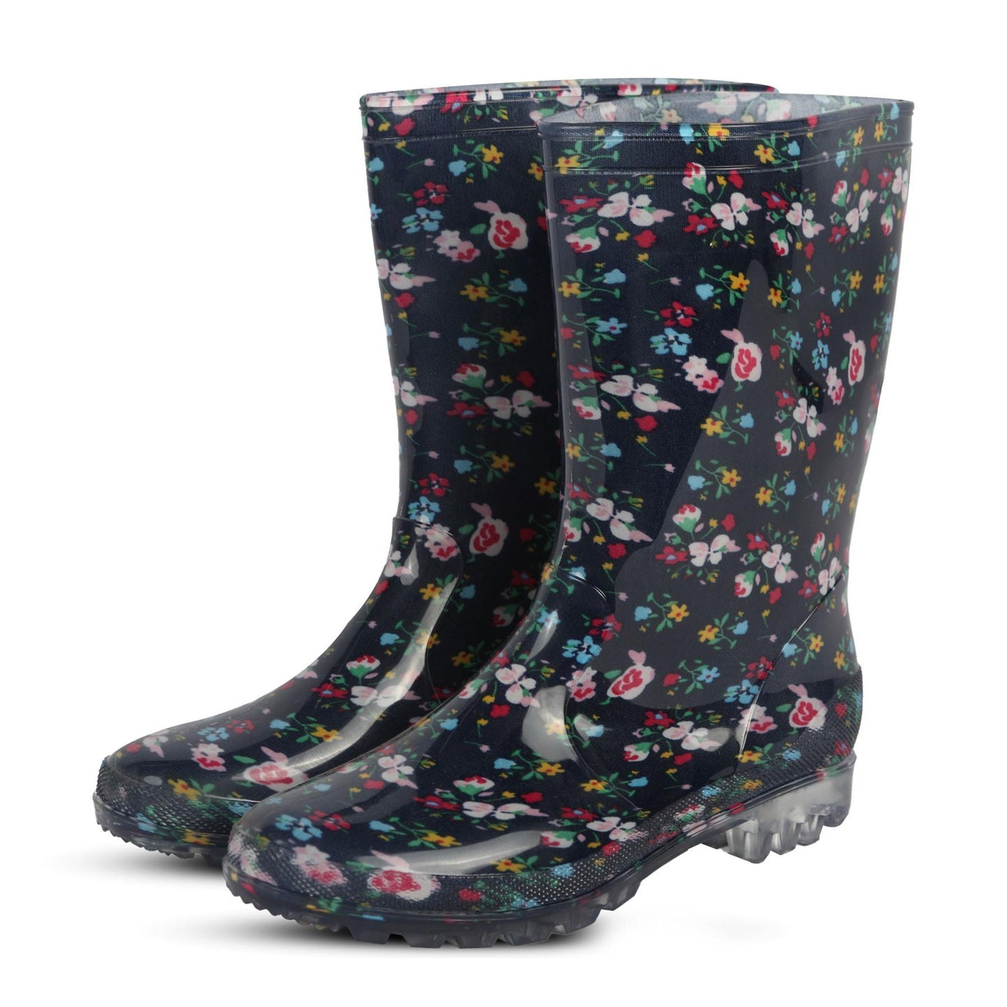 A2Z Ladies Anti-Skid Waterproof PVC Wellies Lightweight Women Wellington Boots